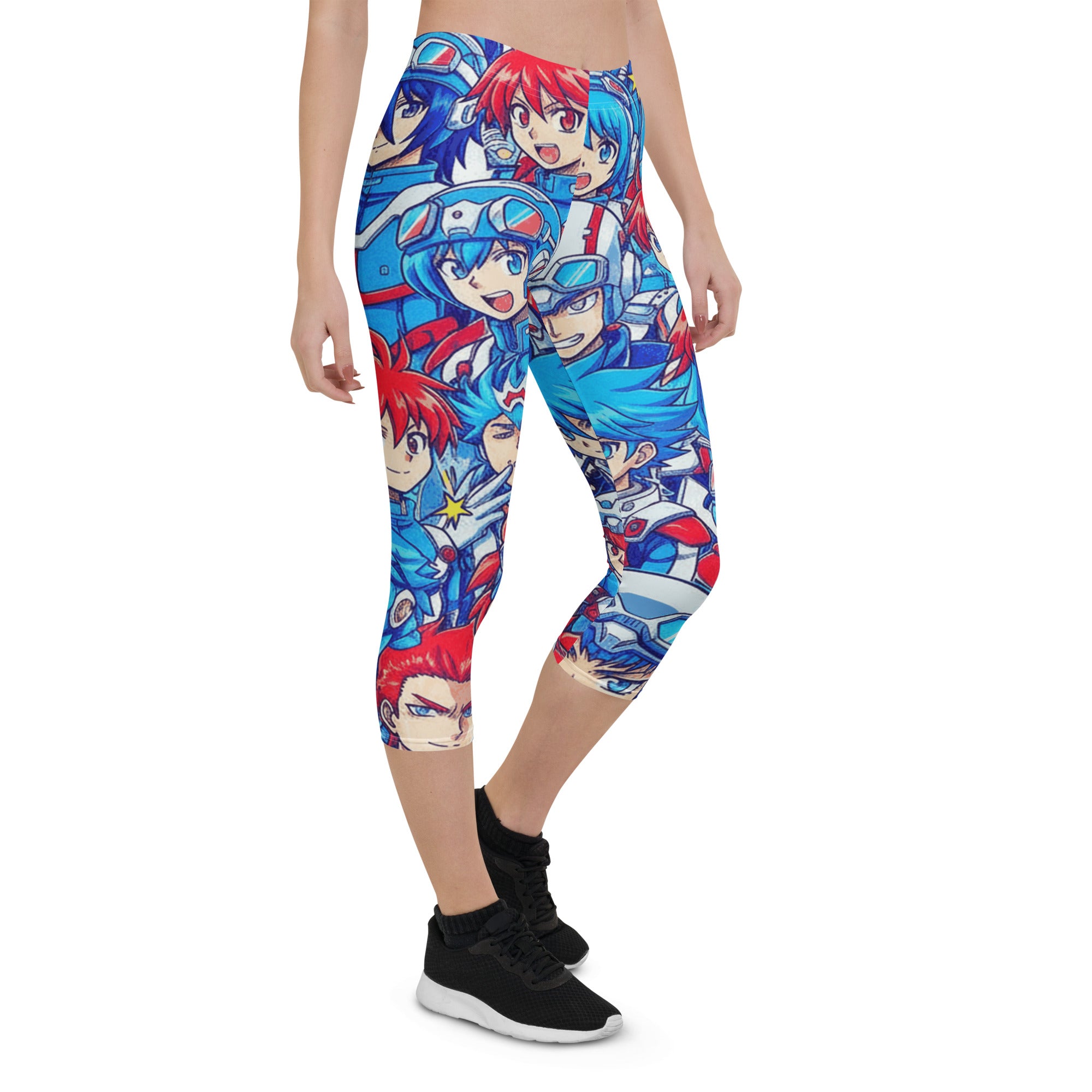 Anime Mecha Pilot Capri Leggings | GearBunch