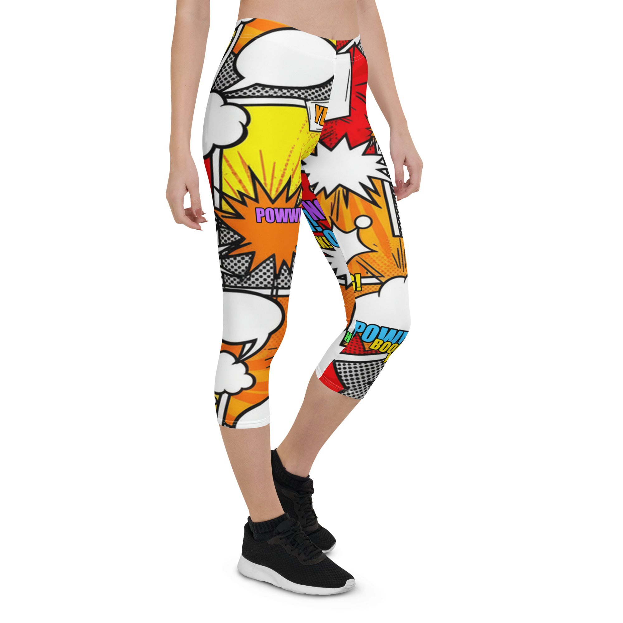 Comic Strip Boom Town Capri Leggings | GearBunch