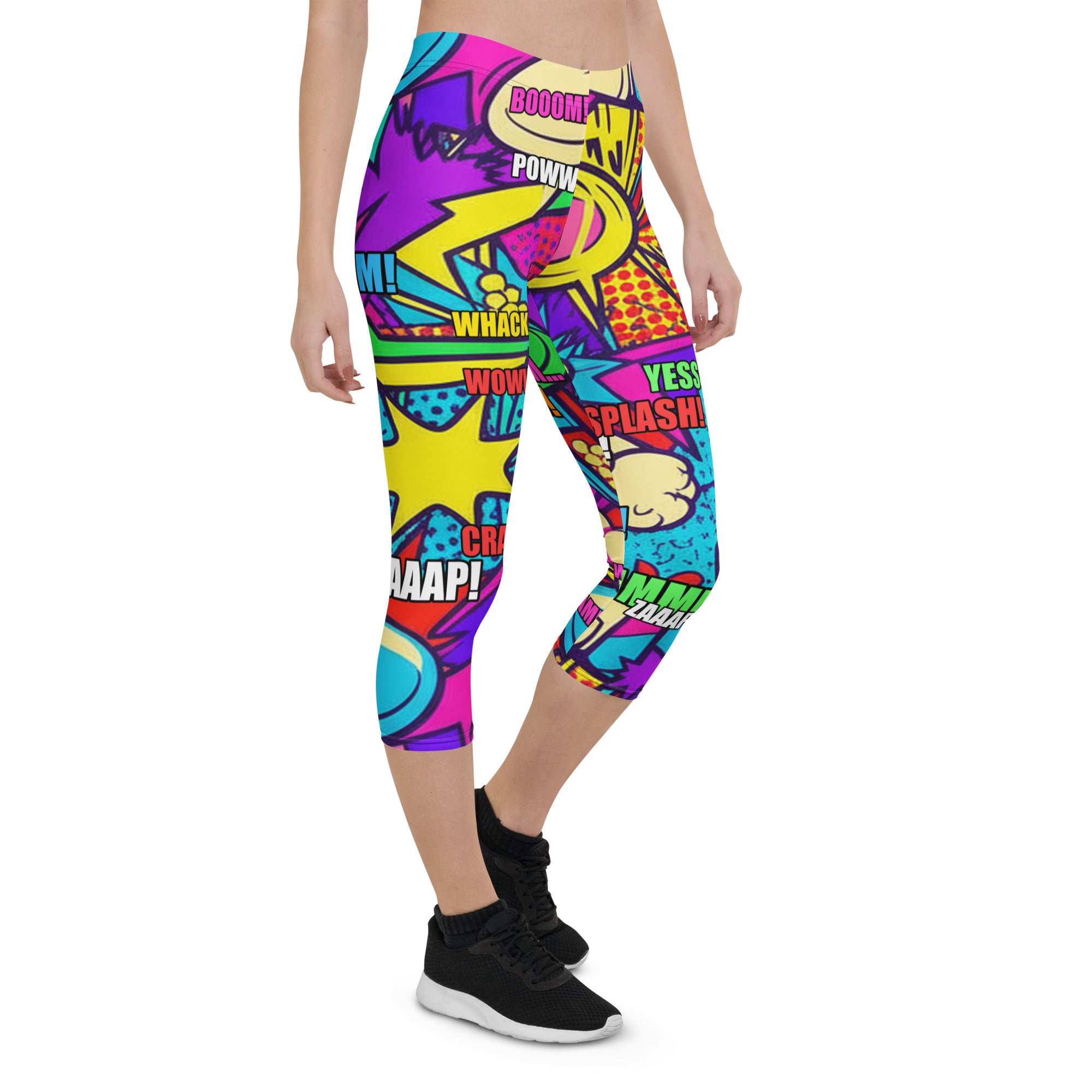 Pirate Comic Strip Capri Leggings | GearBunch