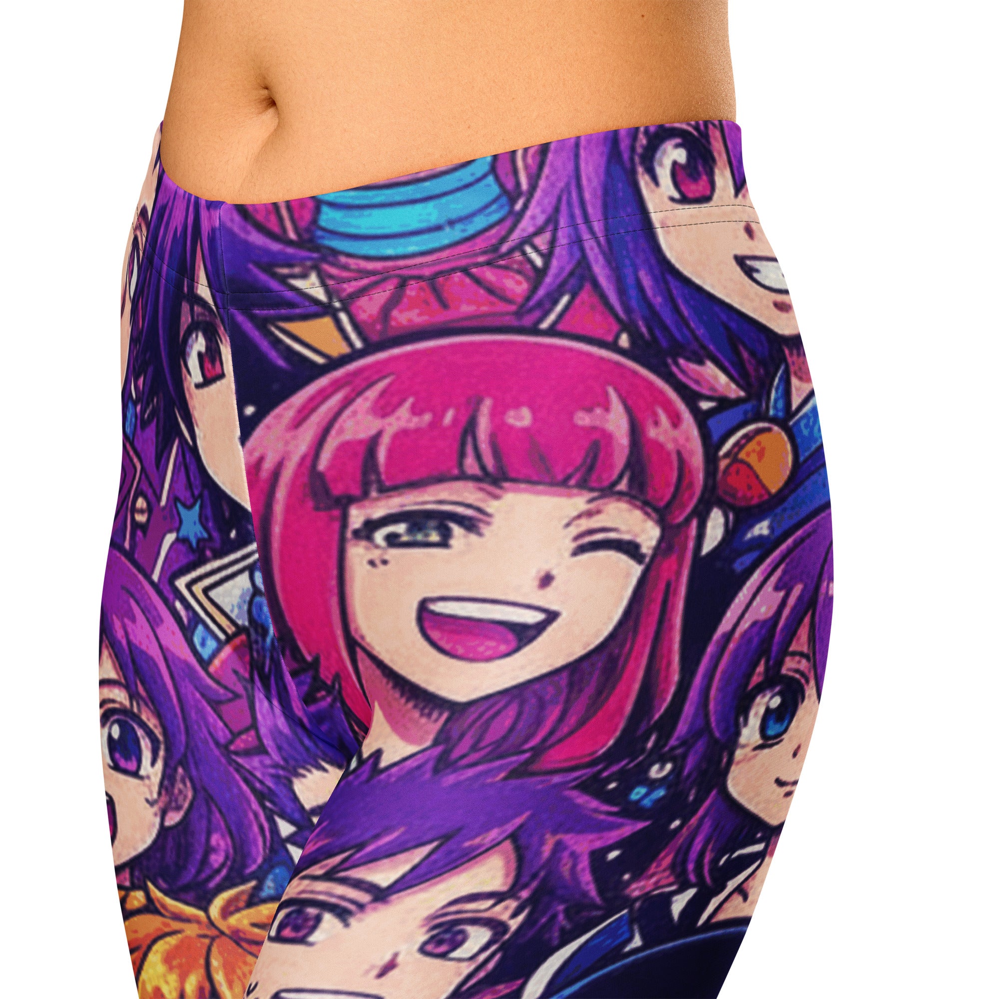 Anime Galaxy Hero Capri Leggings | GearBunch