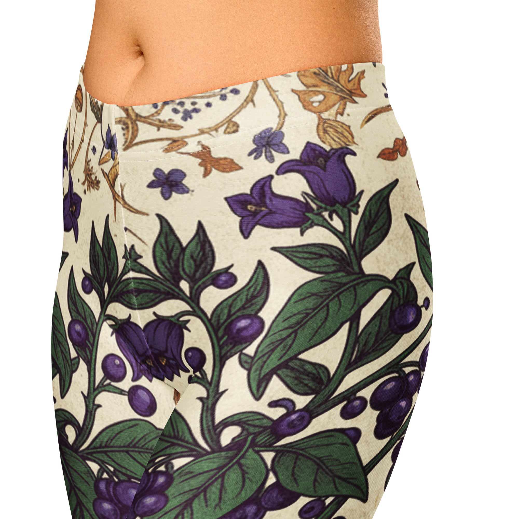 Belladonna Poison Garden Capri Leggings | GearBunch
