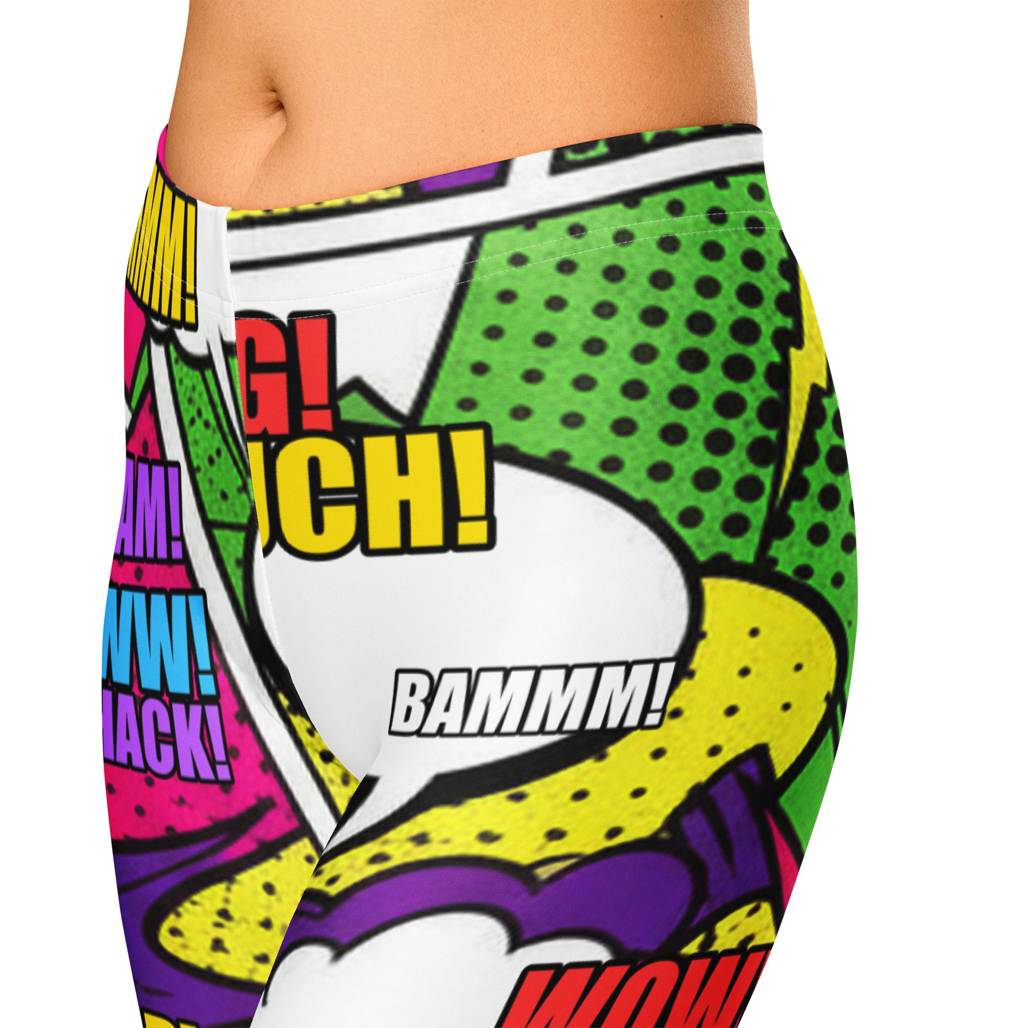 Comic Villain Neon Capri Leggings | GearBunch