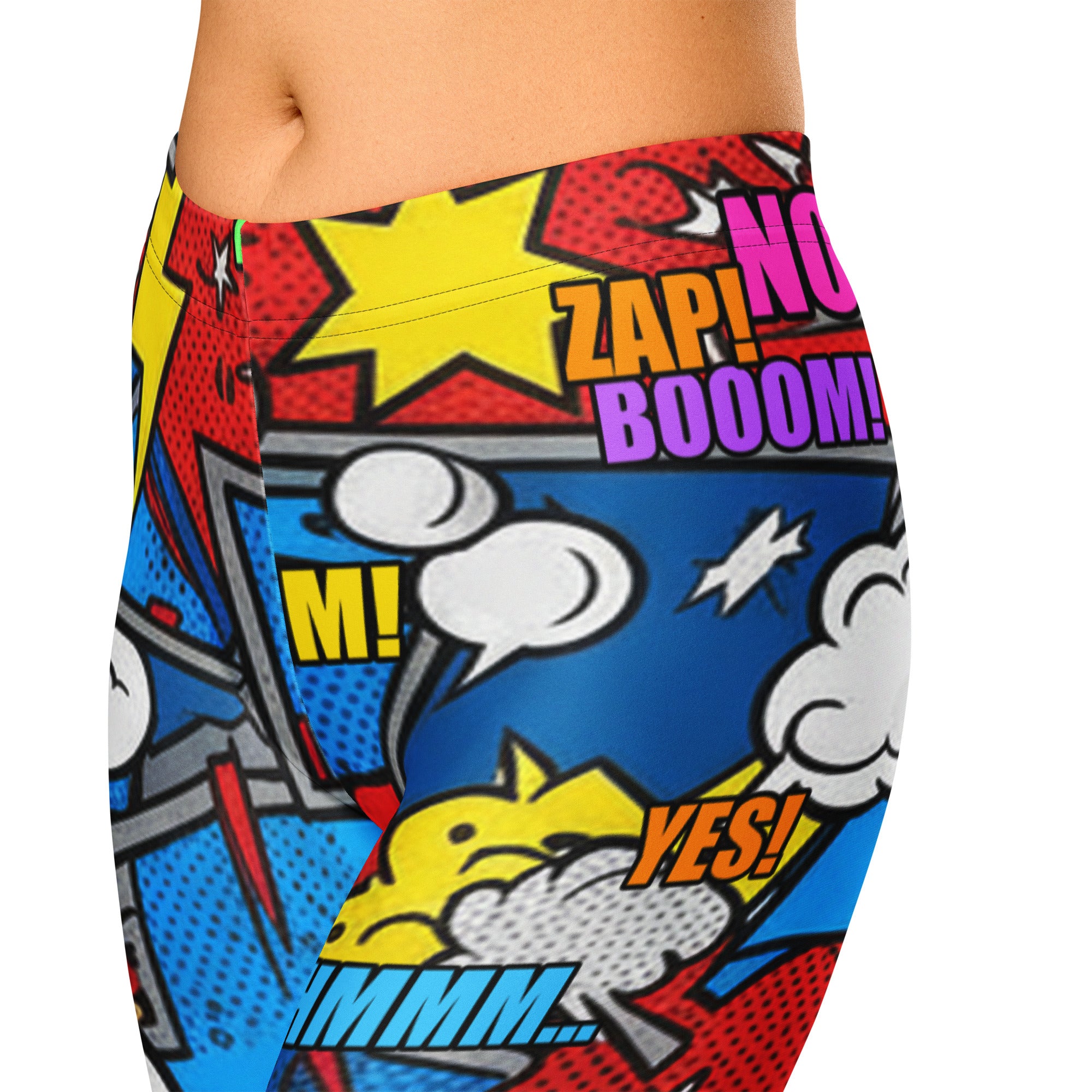 Robot Wars Comic Capri Leggings | GearBunch