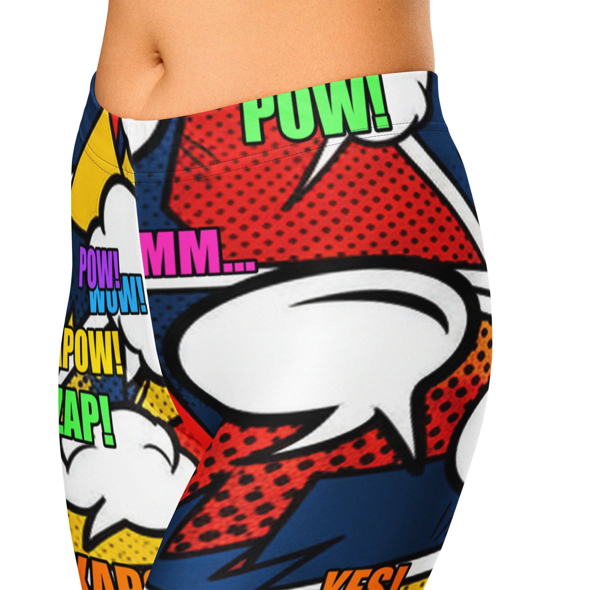 Comic Strip Thunder Punch Capri Leggings | GearBunch