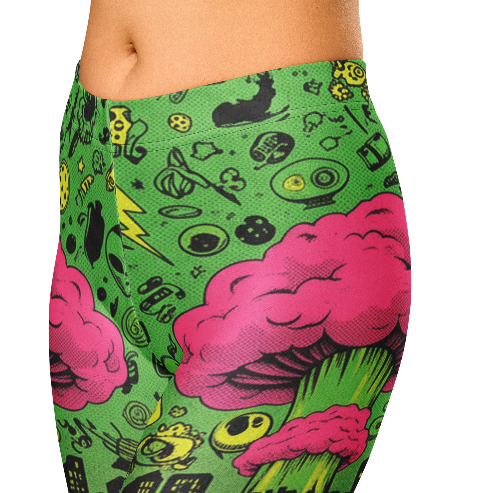 Drive-In Horror Capri Leggings | GearBunch