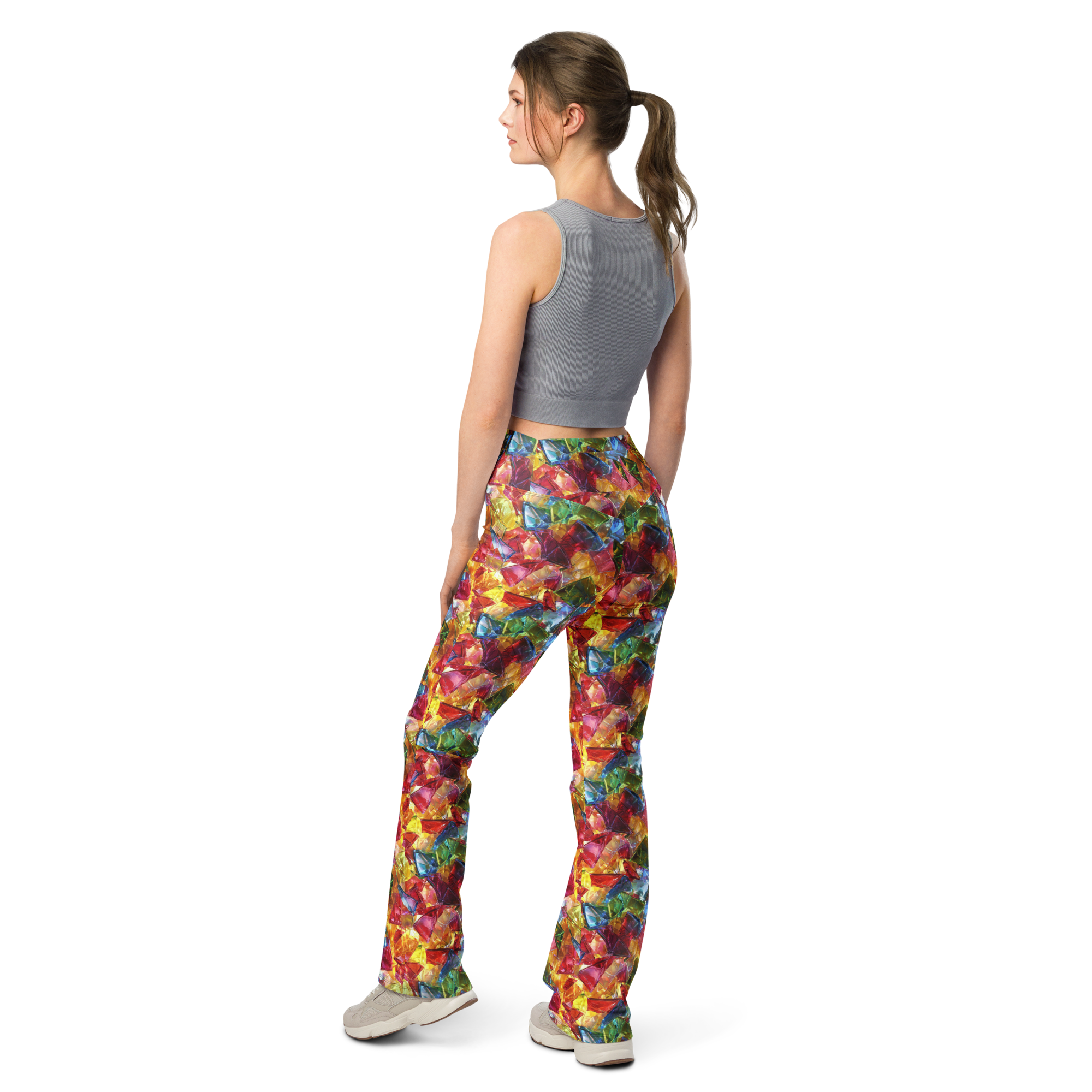 Broken Glass Flare Leggings | GearBunch