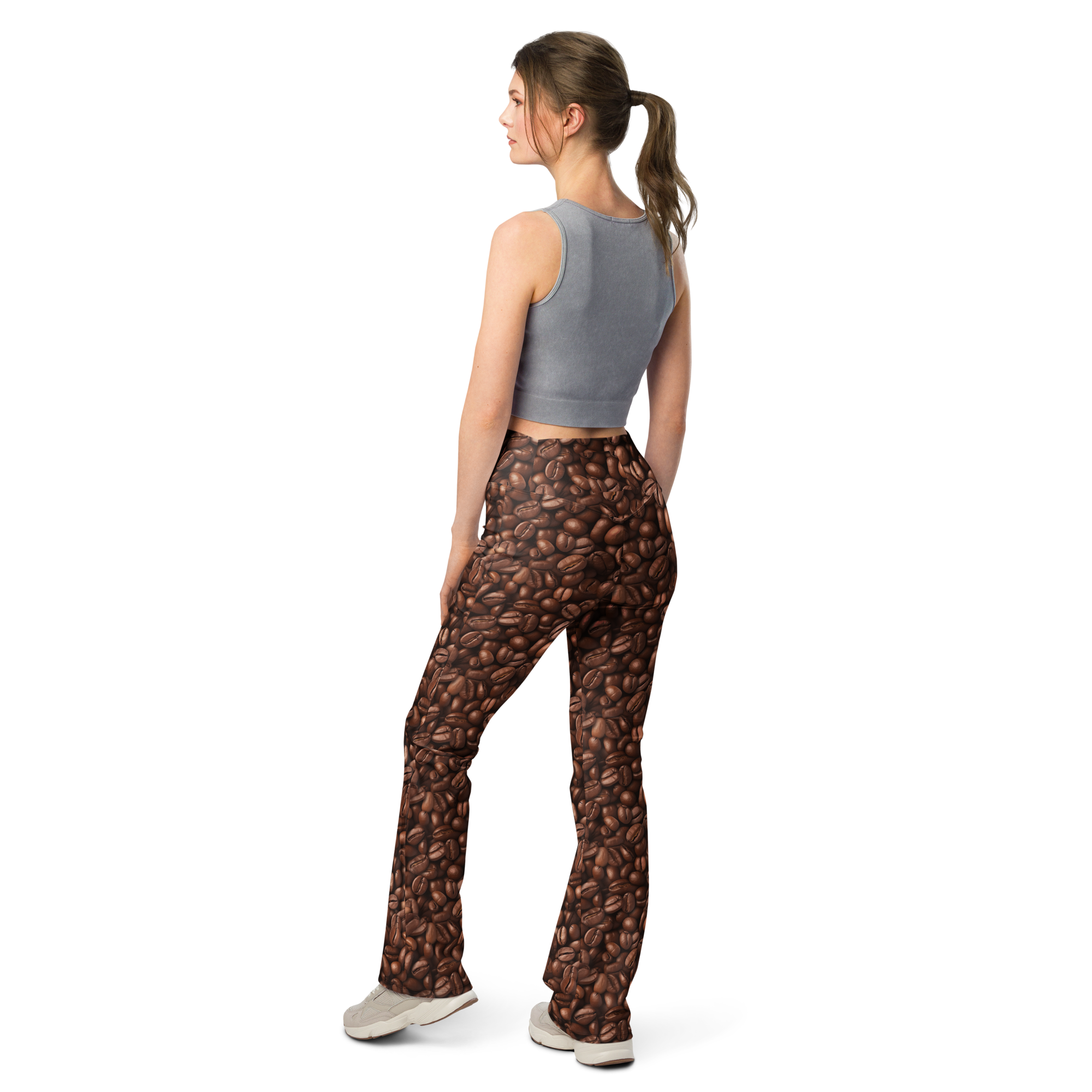 Coffee Bean Flare Leggings | GearBunch