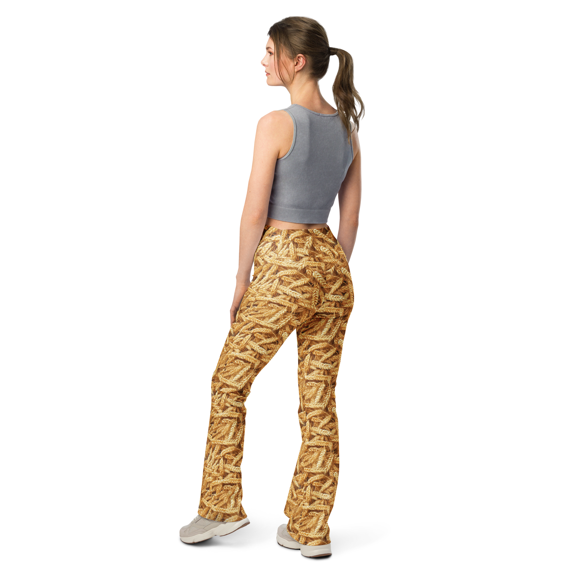 Harvest Wheat Flare Leggings | GearBunch
