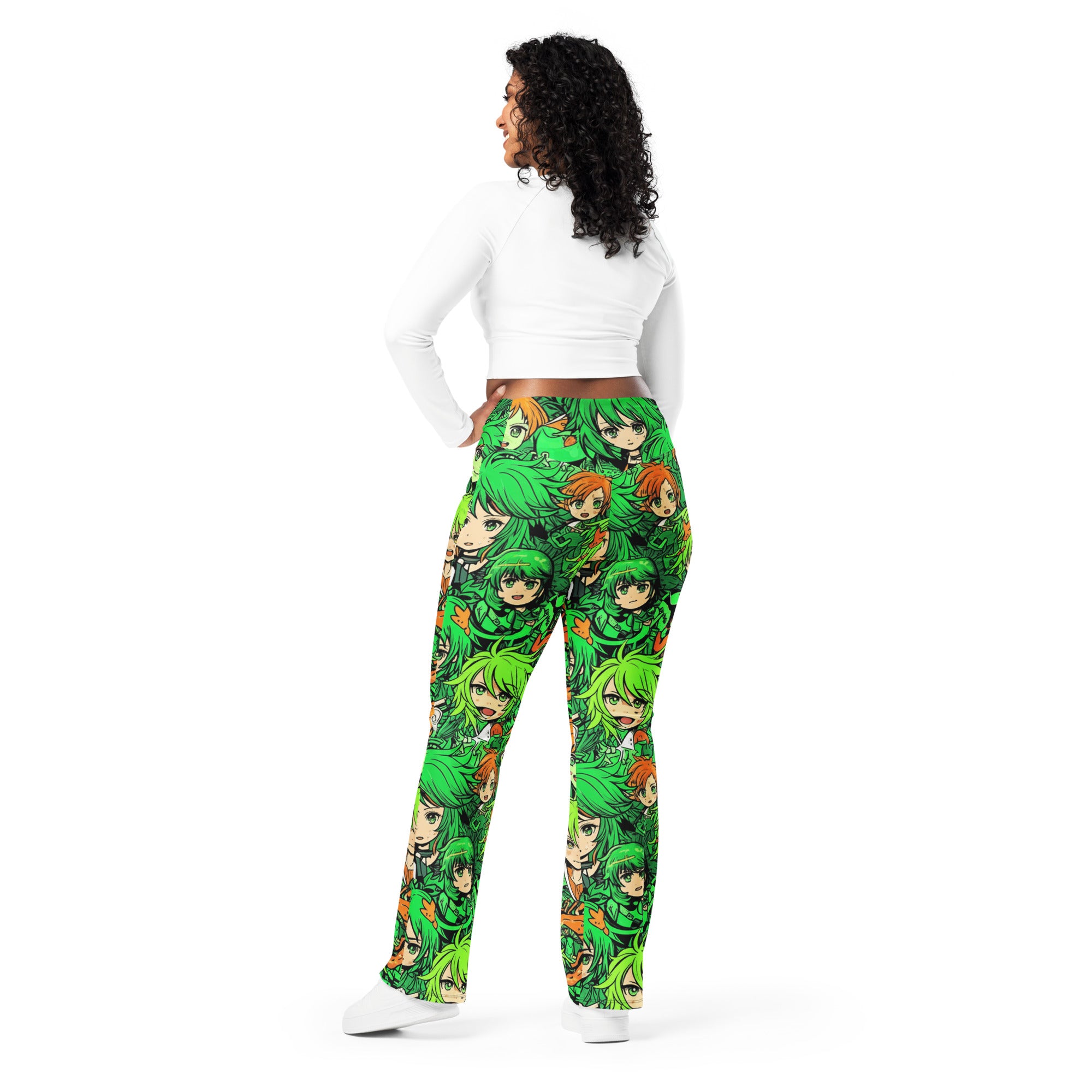 Anime Forest Spirit Flare Leggings | GearBunch
