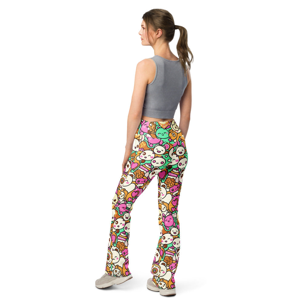 Flare leggings back view | GearBunch