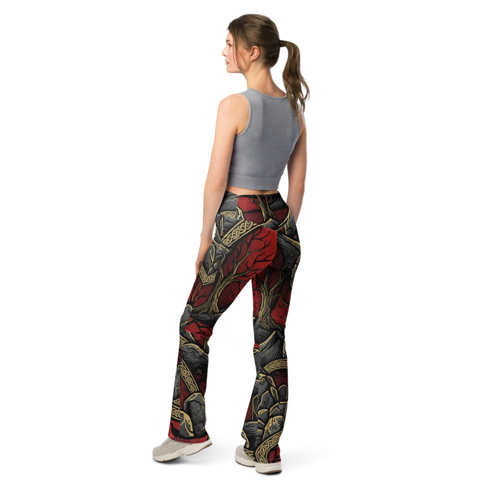 Flare leggings back view | GearBunch