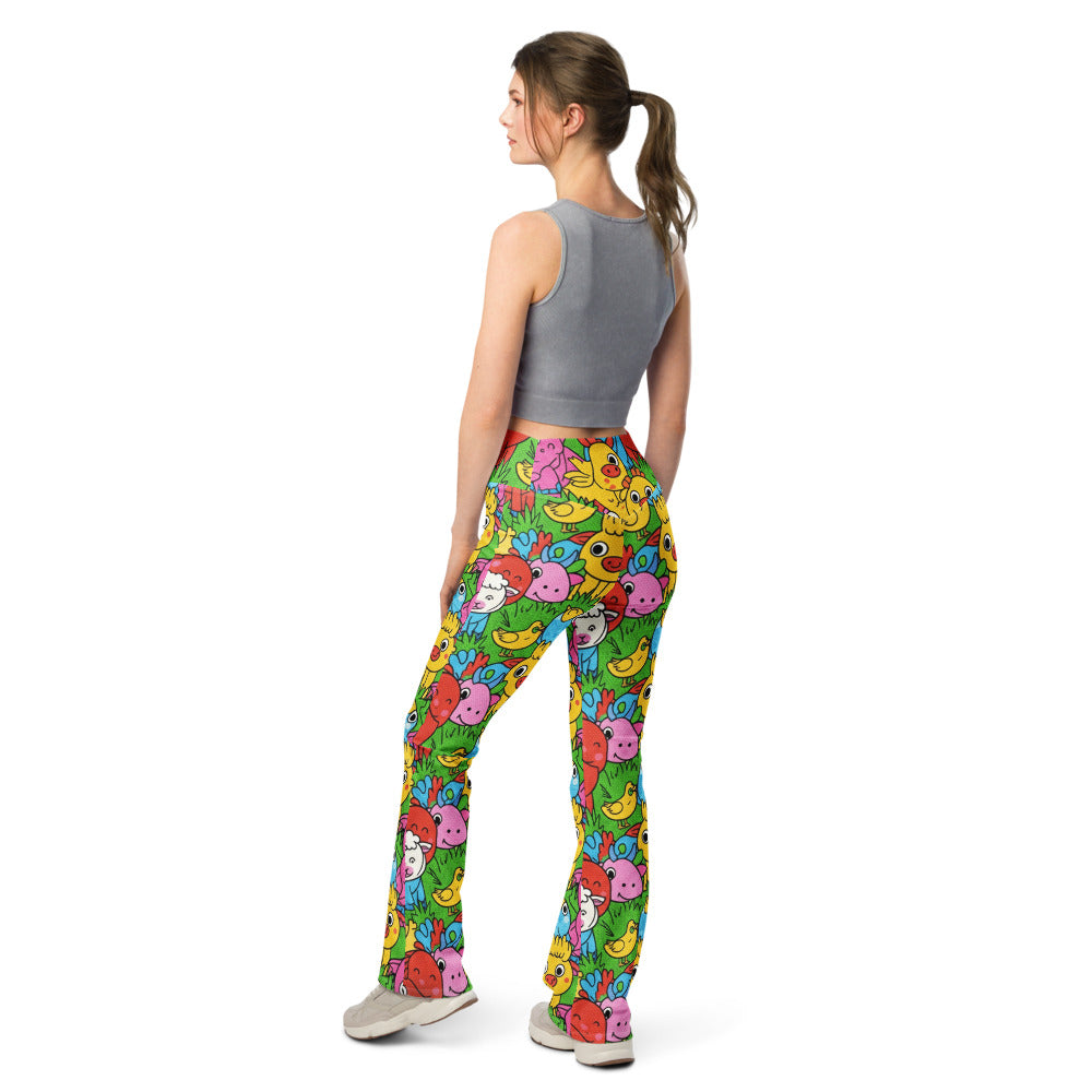 Flare leggings back view | GearBunch