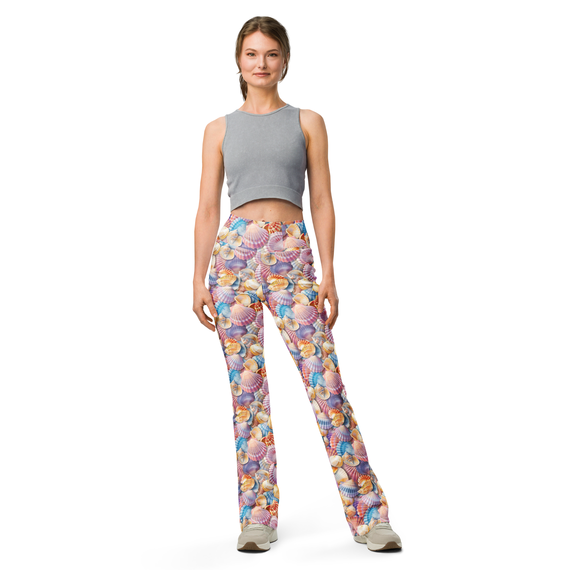Sea Shell Flare Leggings | GearBunch