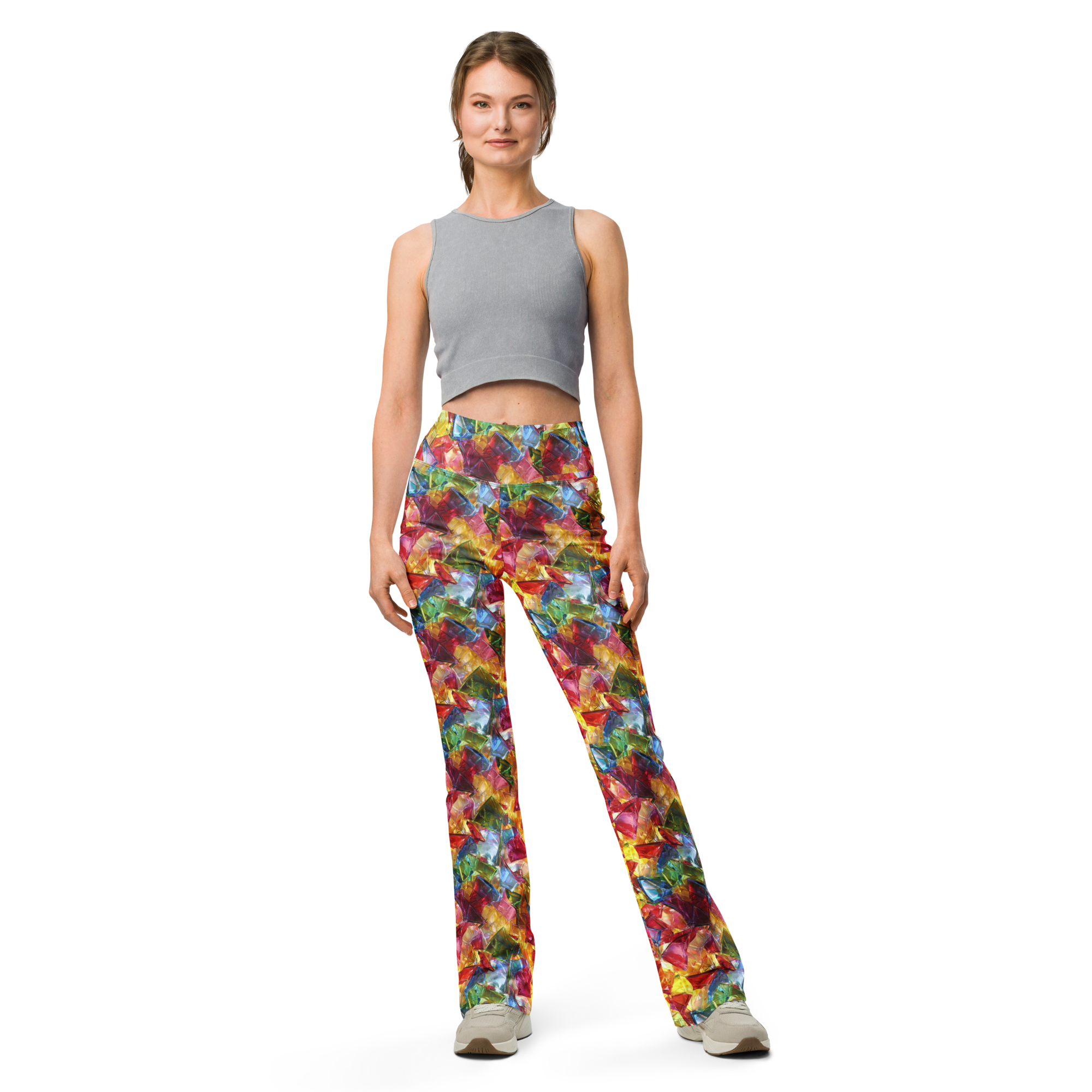 Broken Glass Flare Leggings | GearBunch