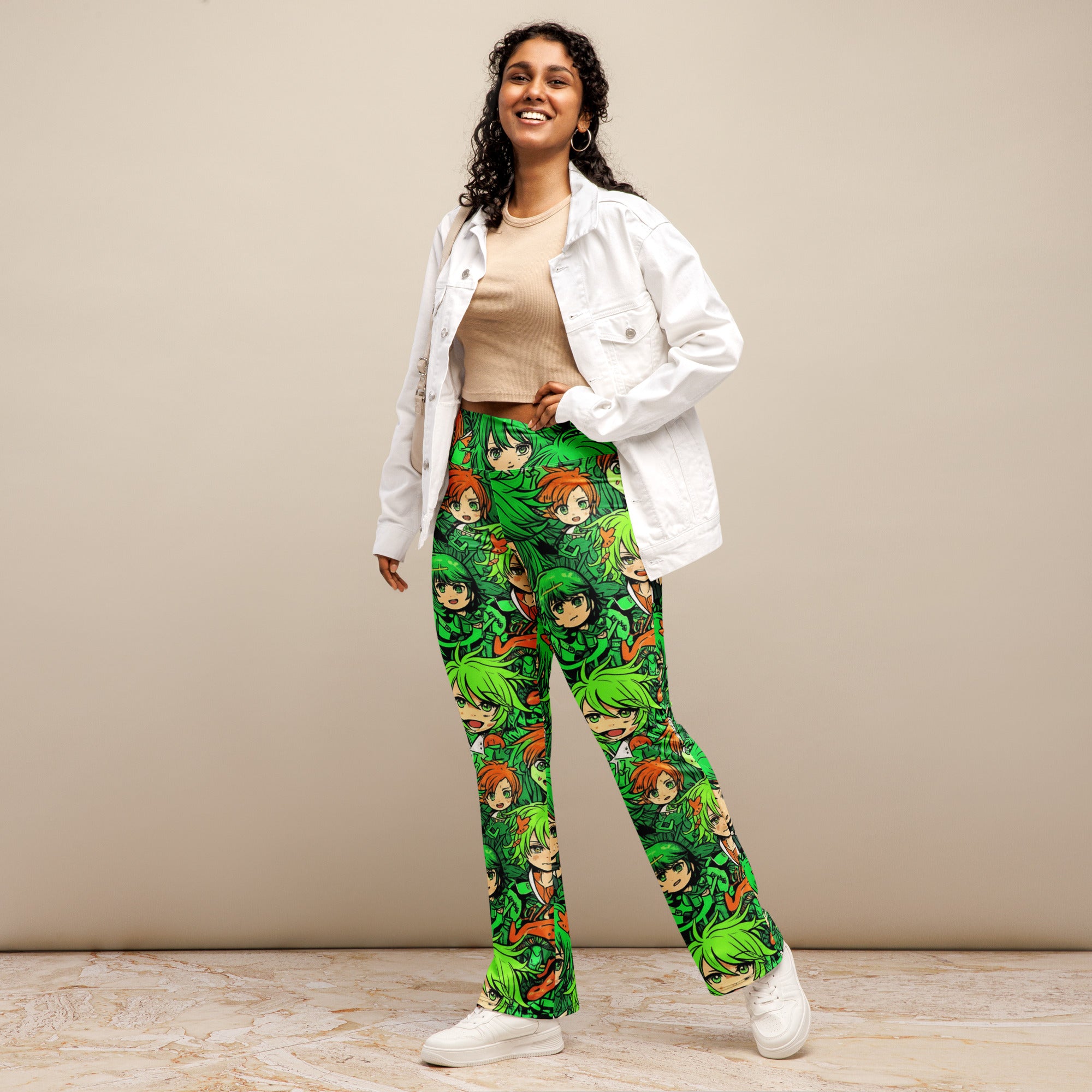 Anime Forest Spirit Flare Leggings | GearBunch