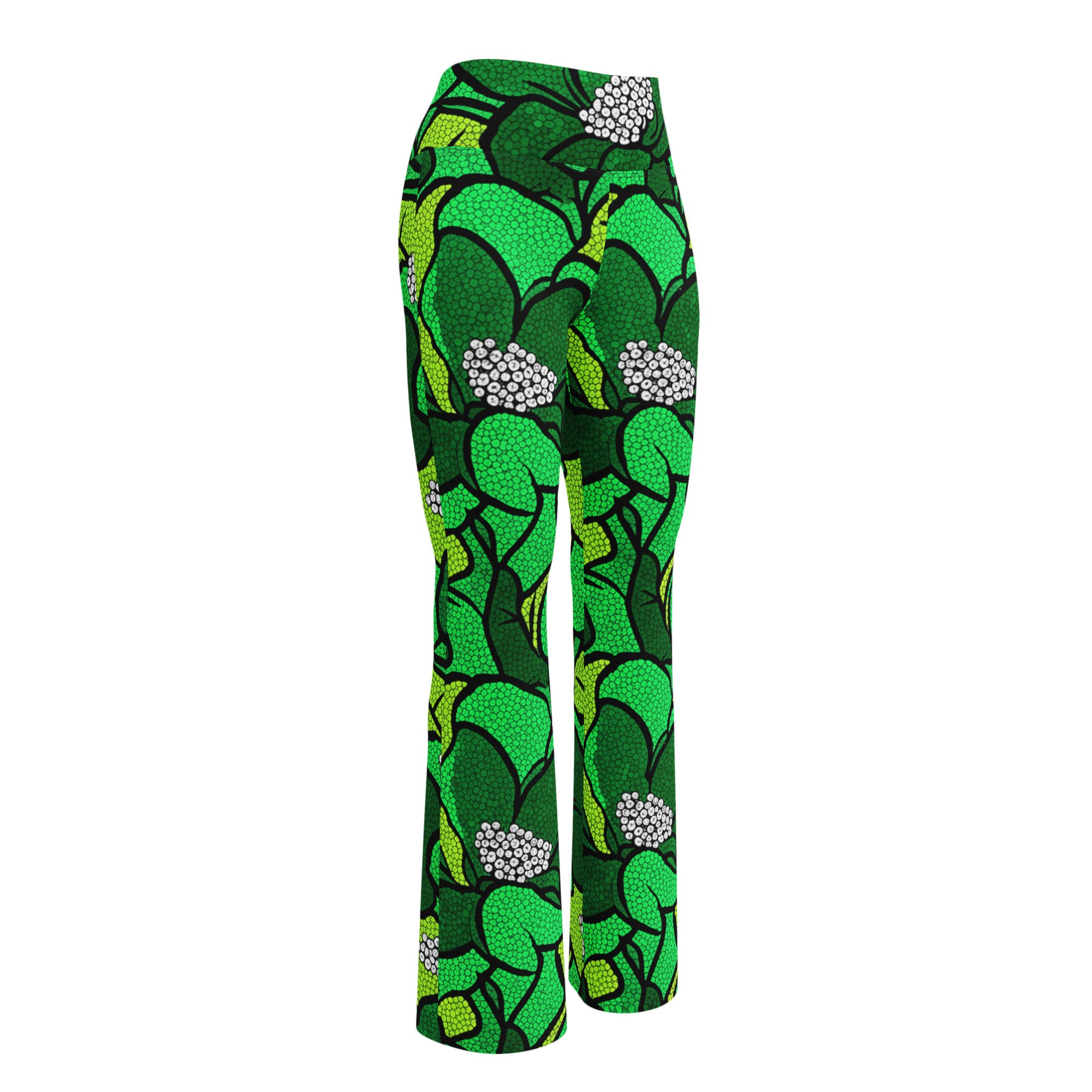 Emerald Paillette Magnolia Flare Leggings | GearBunch