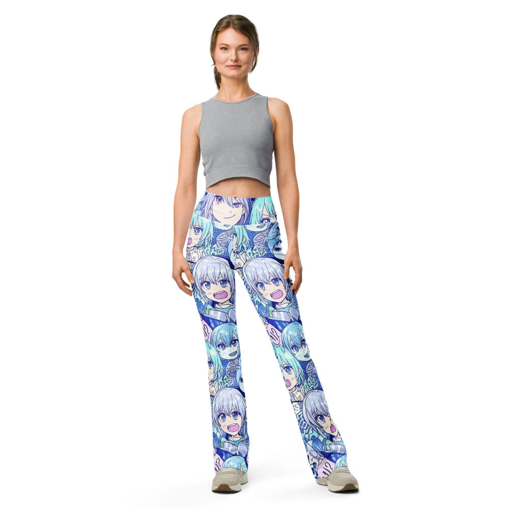 Flare leggings front view | GearBunch