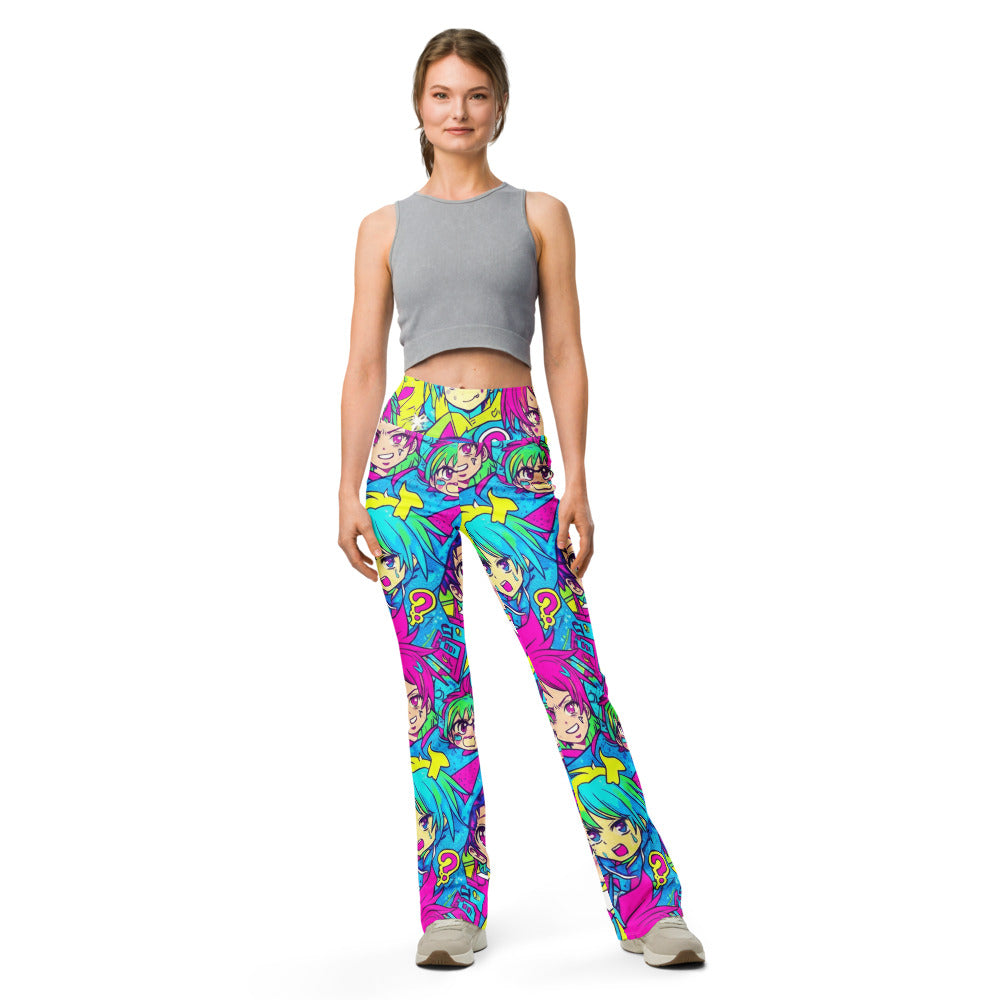 Flare leggings front view | GearBunch