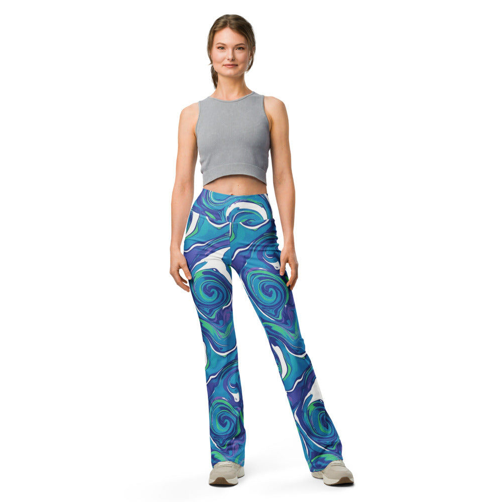 Flare leggings front view | GearBunch