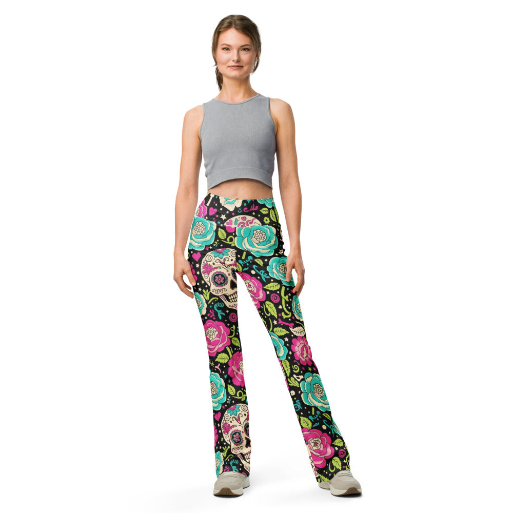 Flare leggings front view | GearBunch
