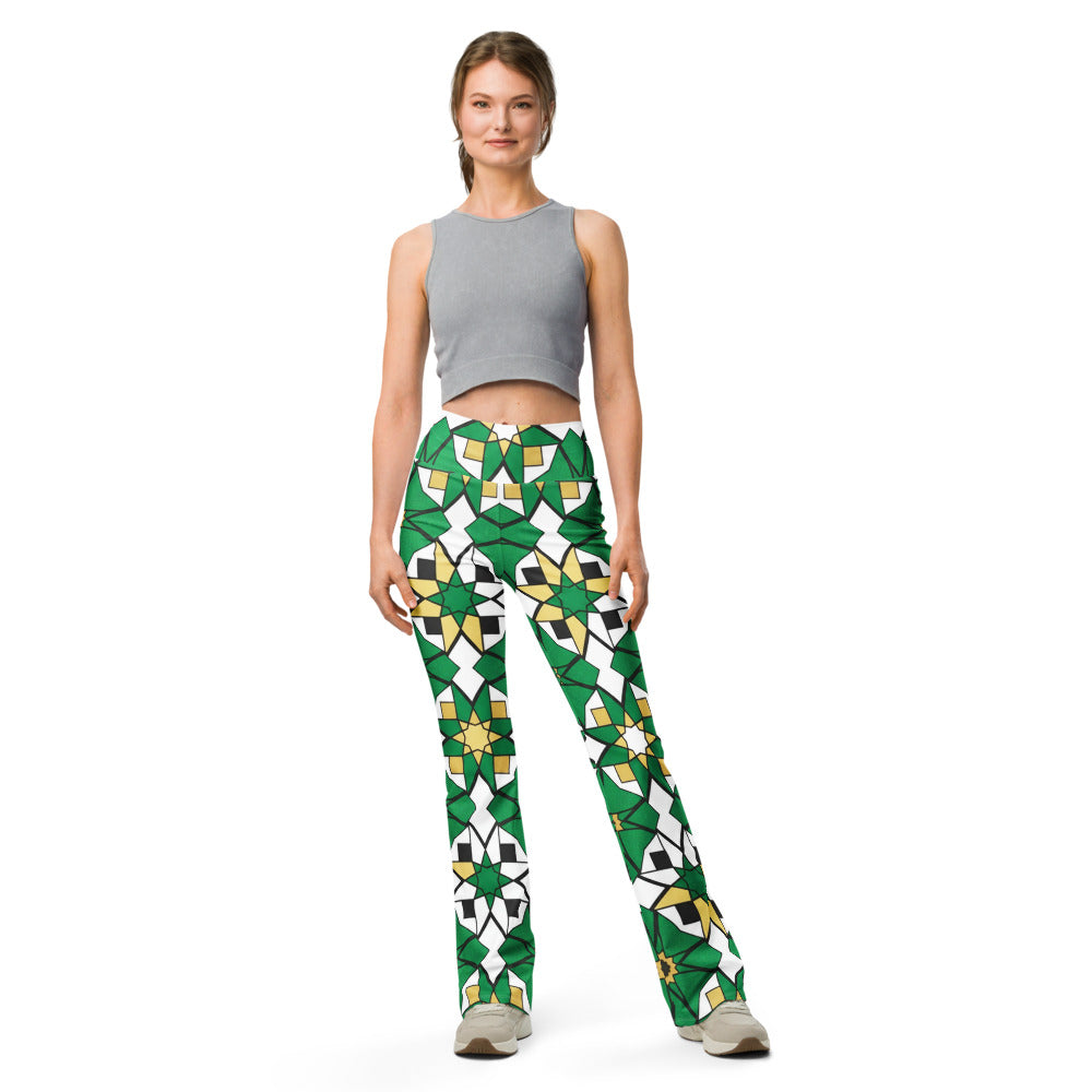 Flare leggings front view | GearBunch
