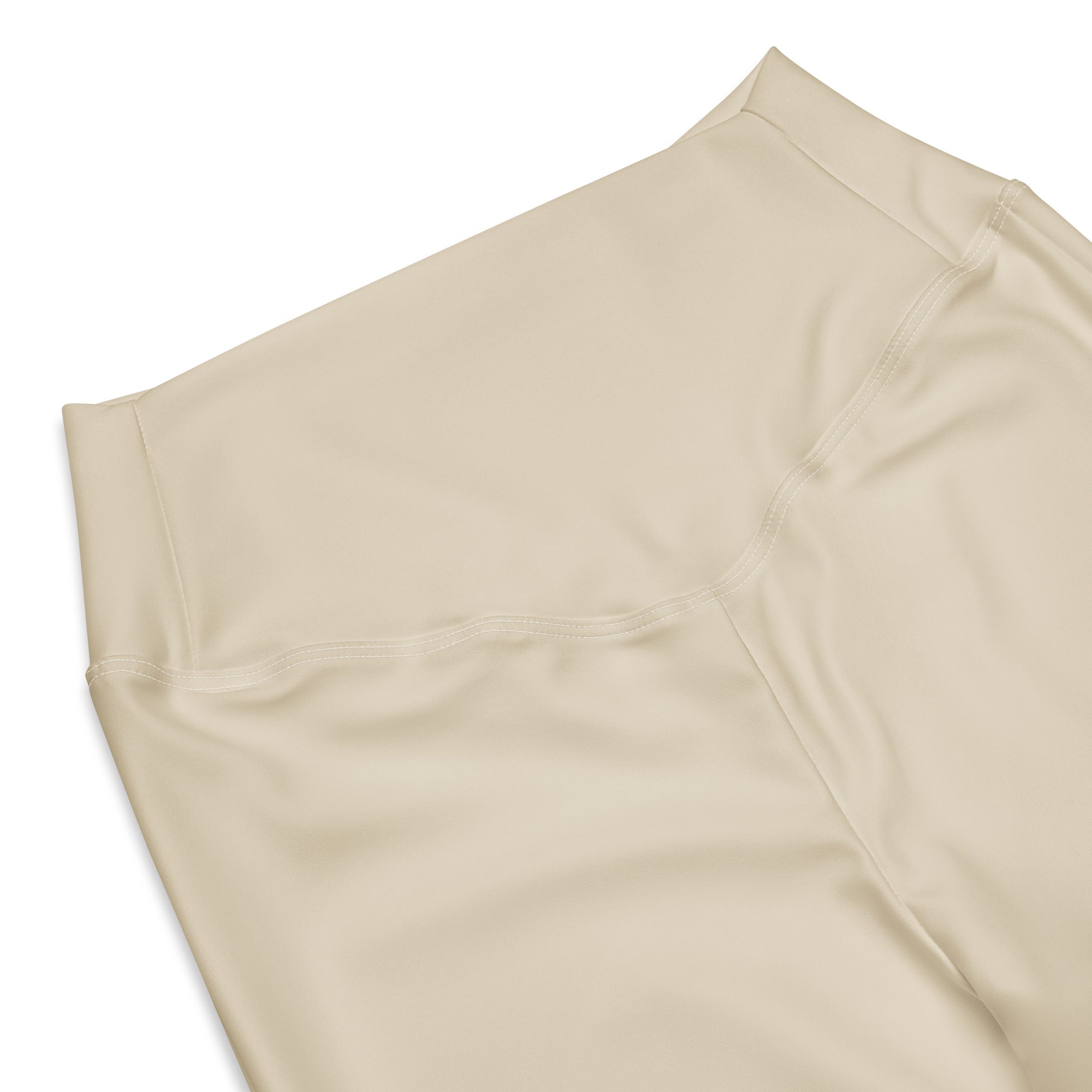 Solid Oatmeal Flare Leggings | GearBunch