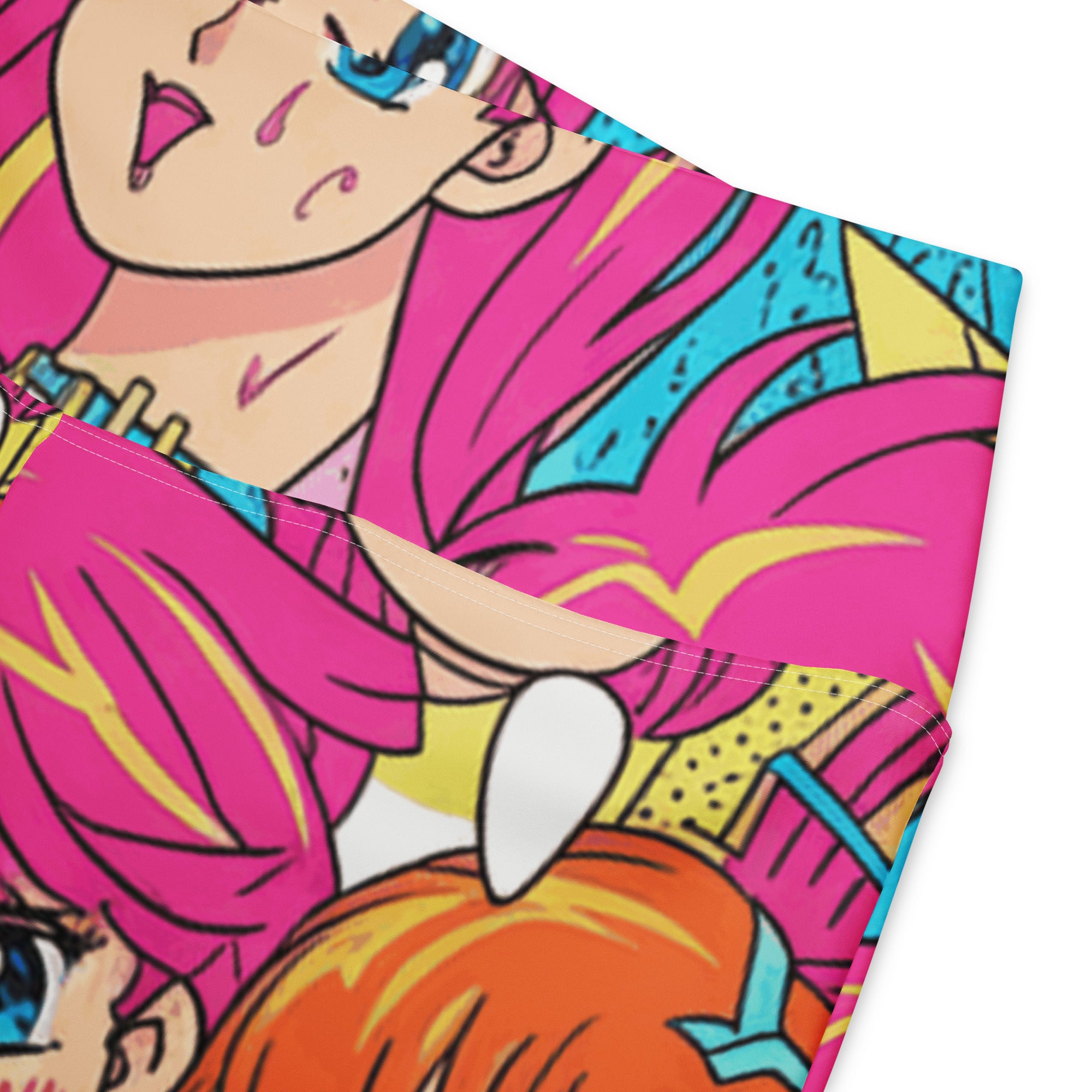 Anime Collage Retro Shojo Flare Leggings | GearBunch