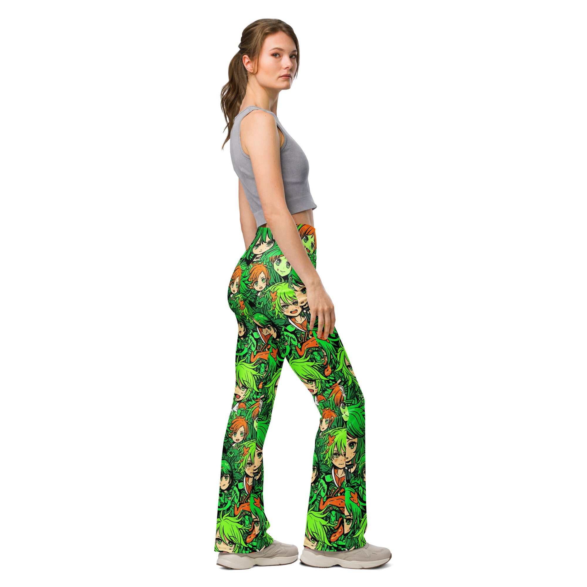 Anime Forest Spirit Flare Leggings | GearBunch