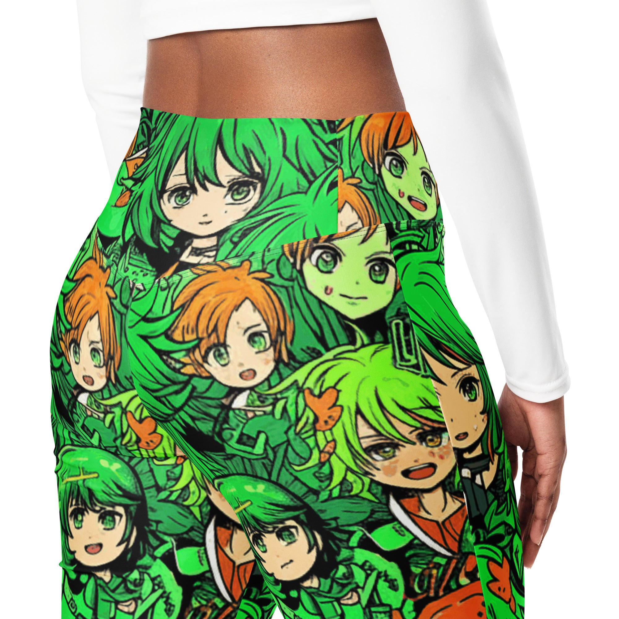 Anime Forest Spirit Flare Leggings | GearBunch