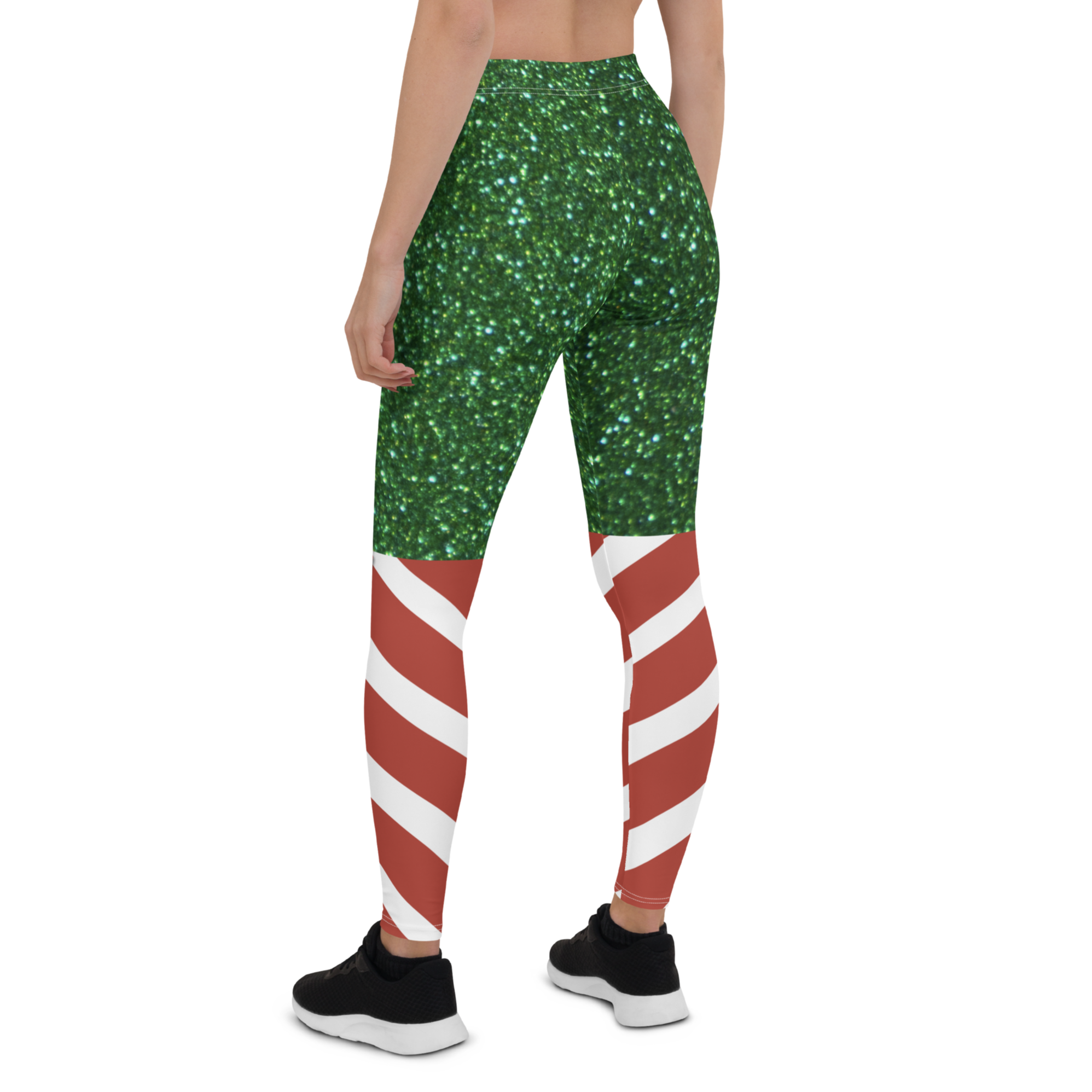 Candy Stripe Christmas Leggings | GearBunch