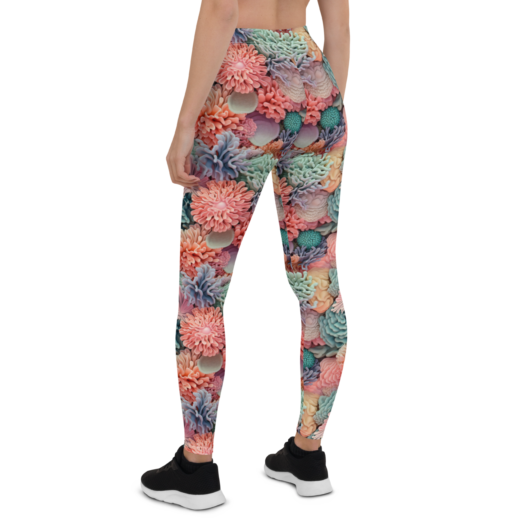 Bright Coral Leggings | GearBunch