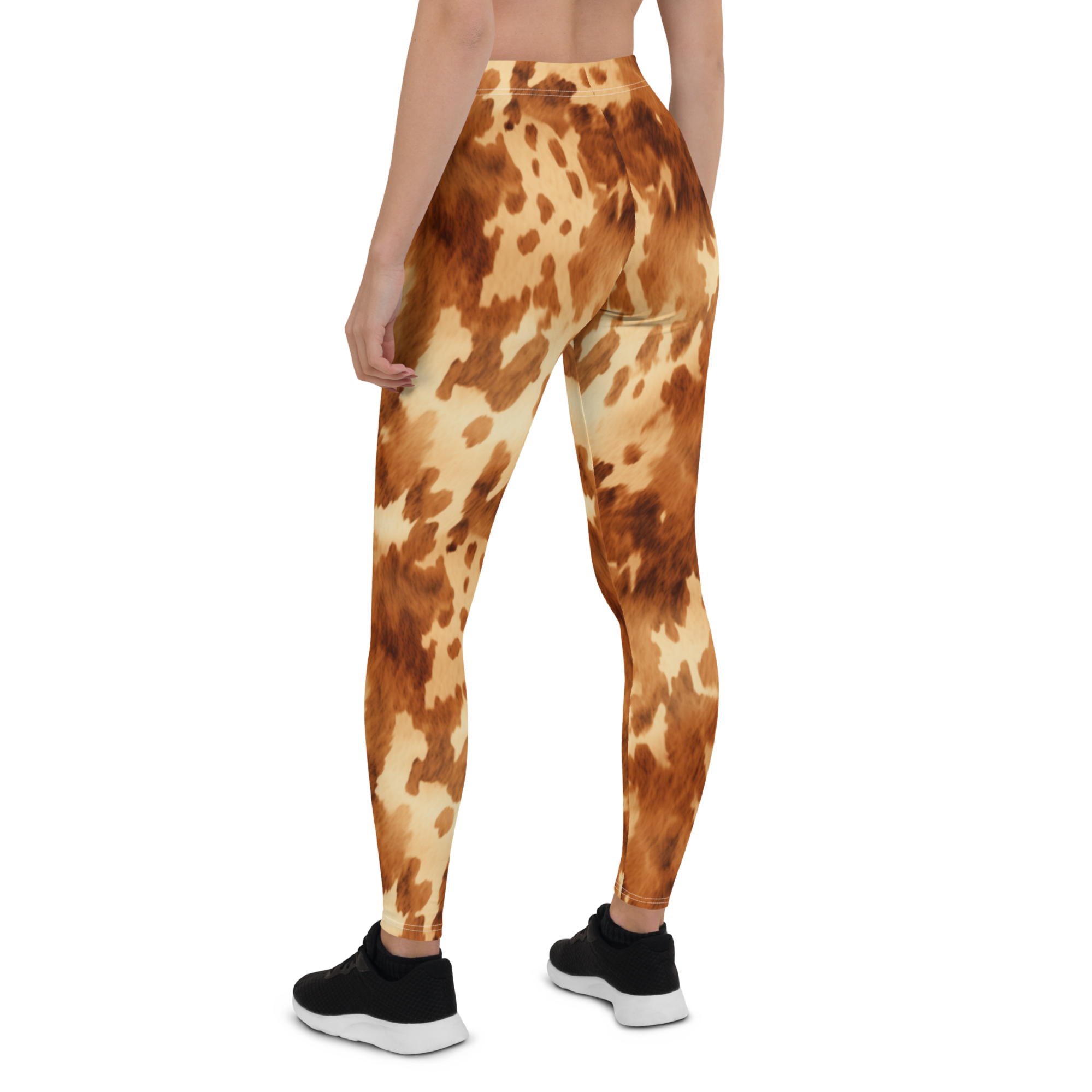 Light Cow Print Leggings | GearBunch