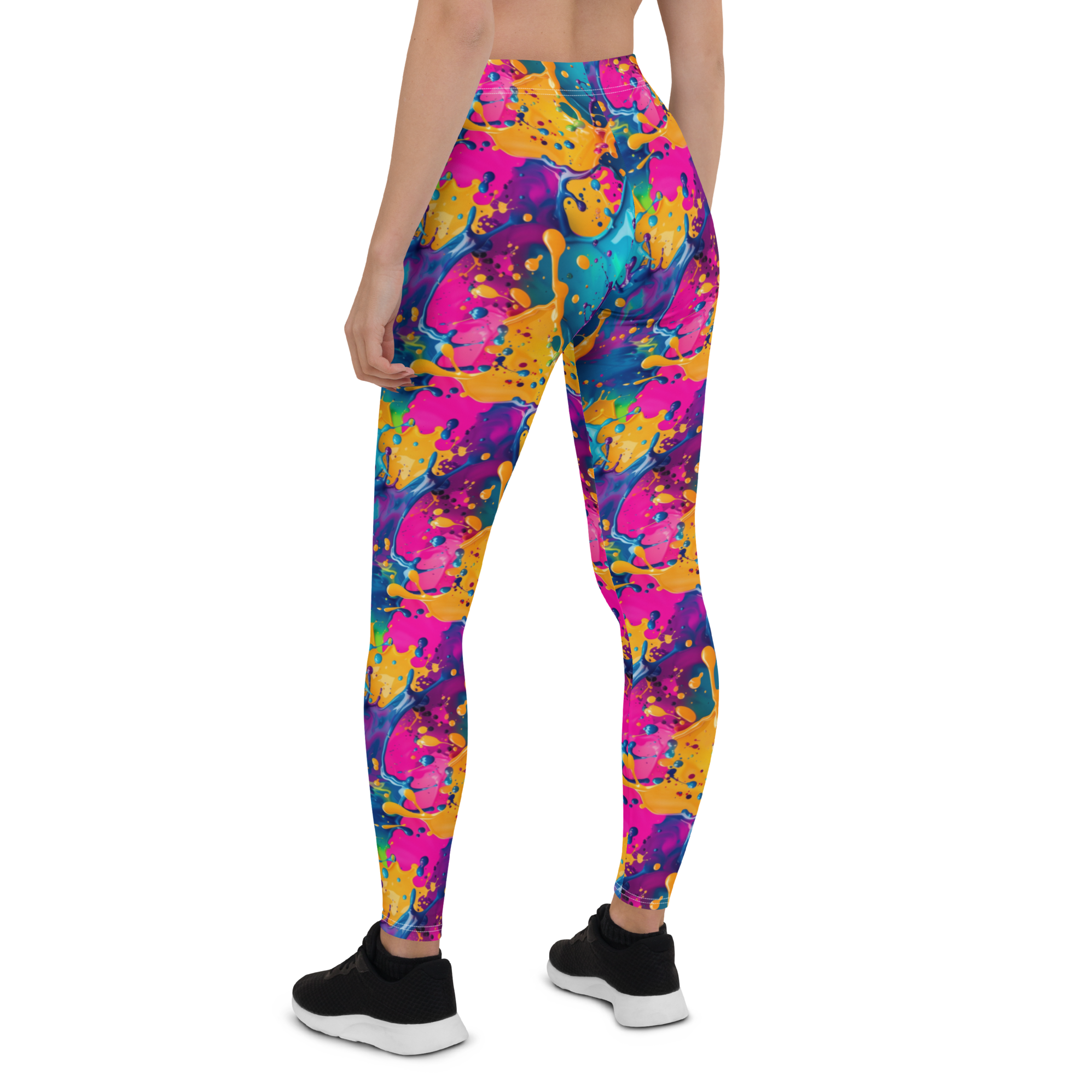 Colorful Paint Splash Leggings | GearBunch