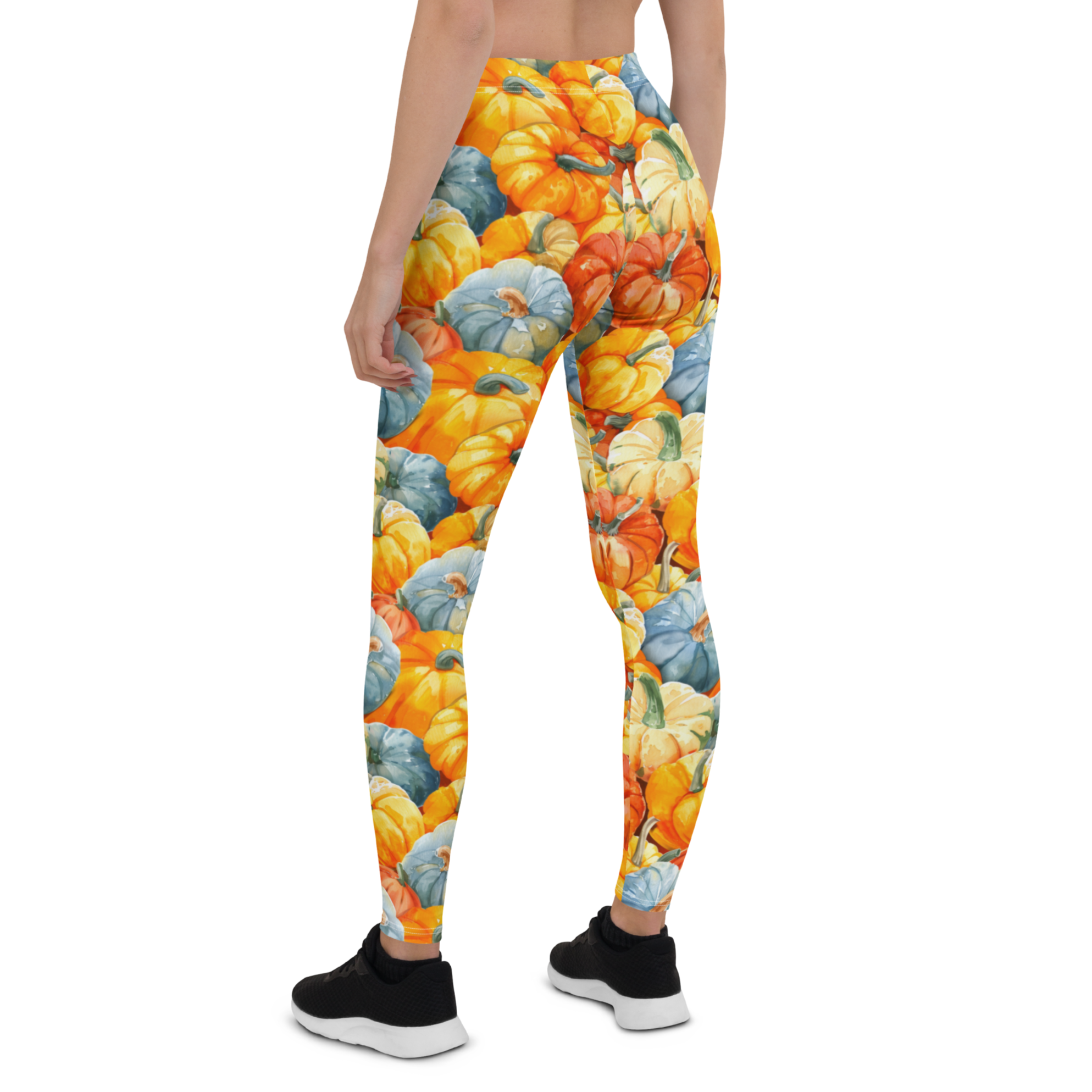 Watercolor Pumpkin Leggings | GearBunch