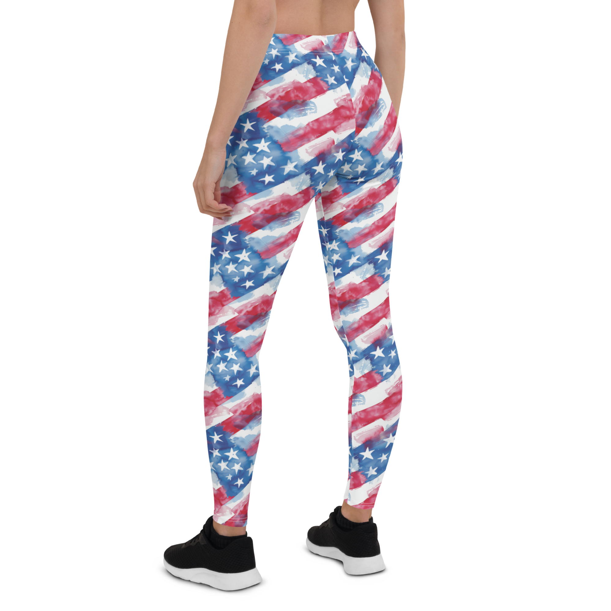 Watercolor Patriot Leggings | GearBunch