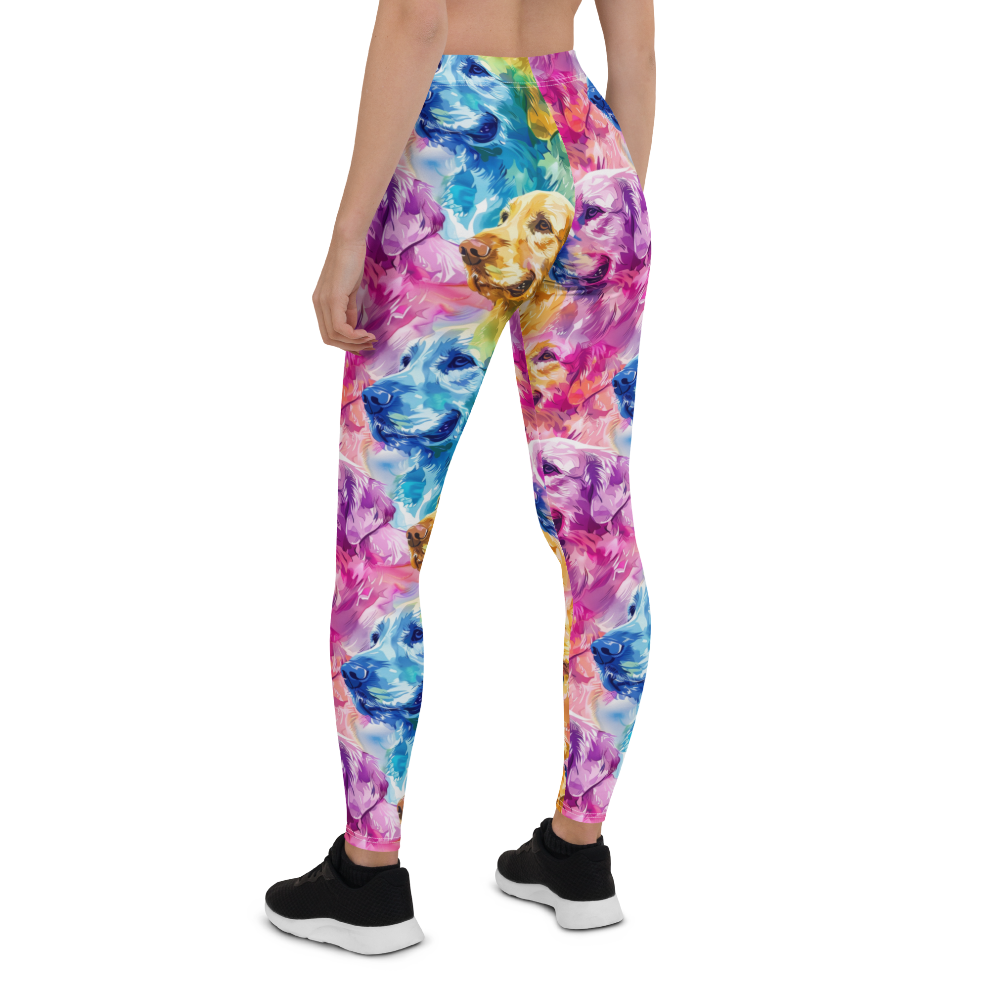 Watercolor Golden Retriever Leggings | GearBunch