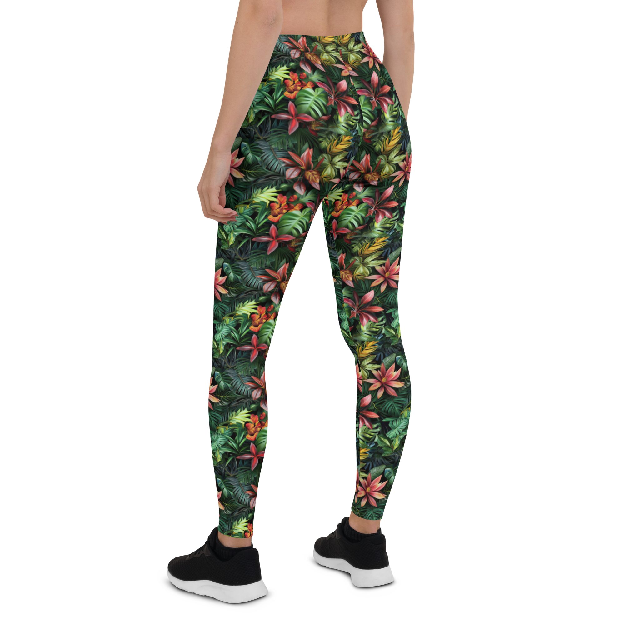 Jungle Flower Leggings | GearBunch