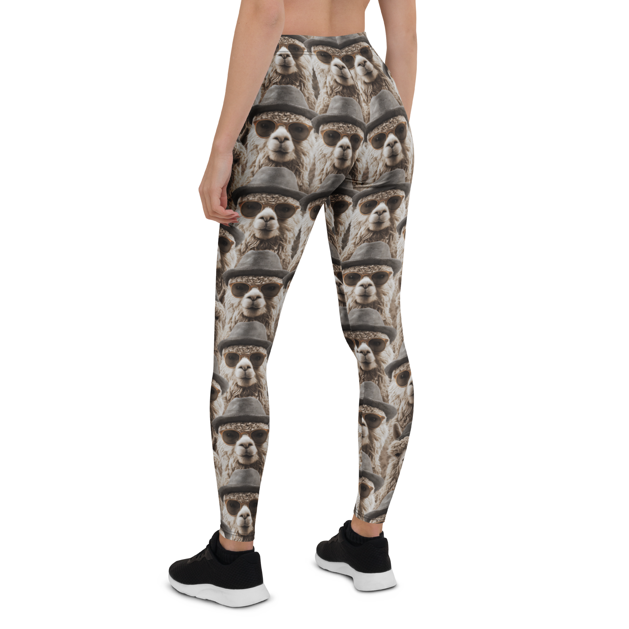 Party Lama Leggings Rear View