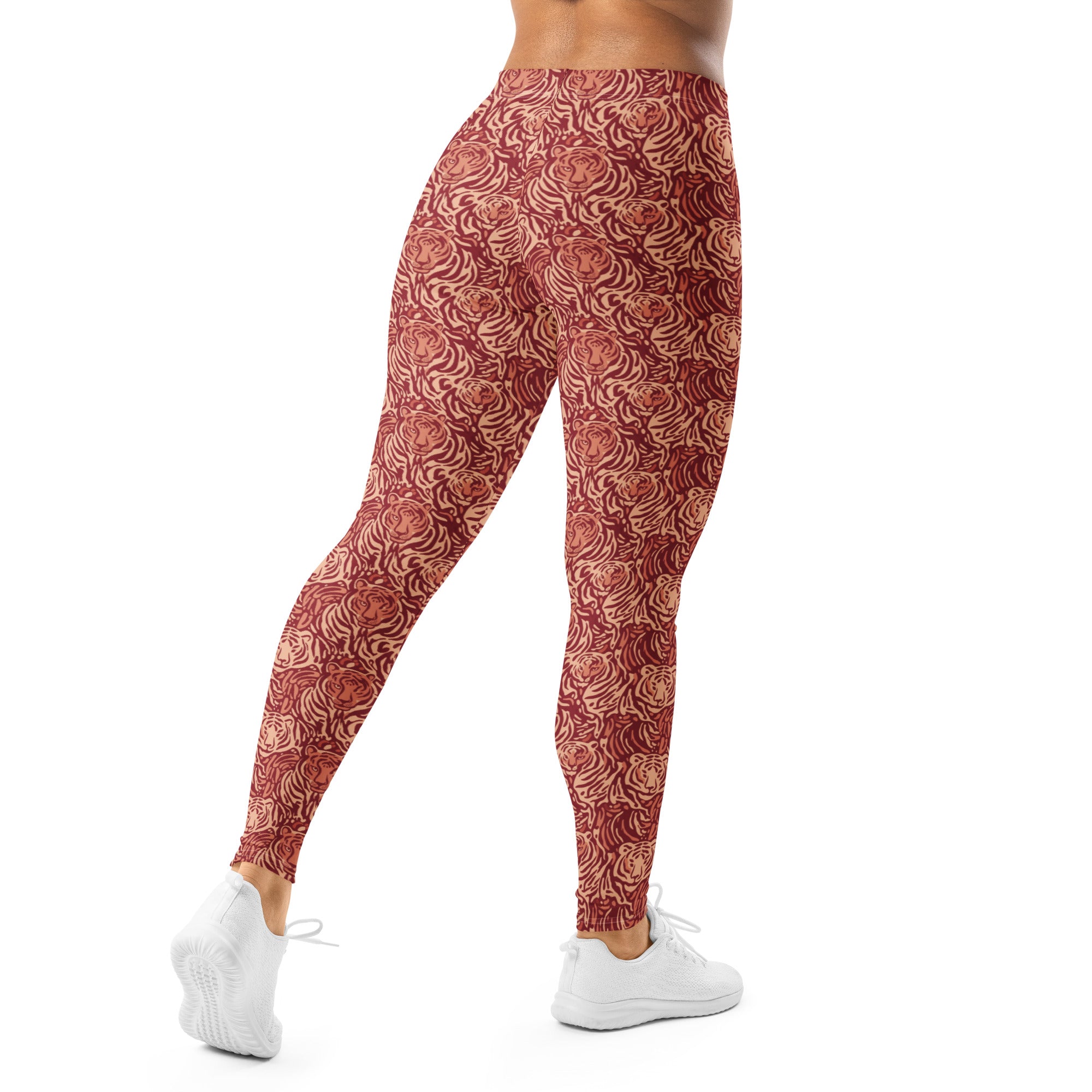 Striped Vintage Tiger Leggings | GearBunch