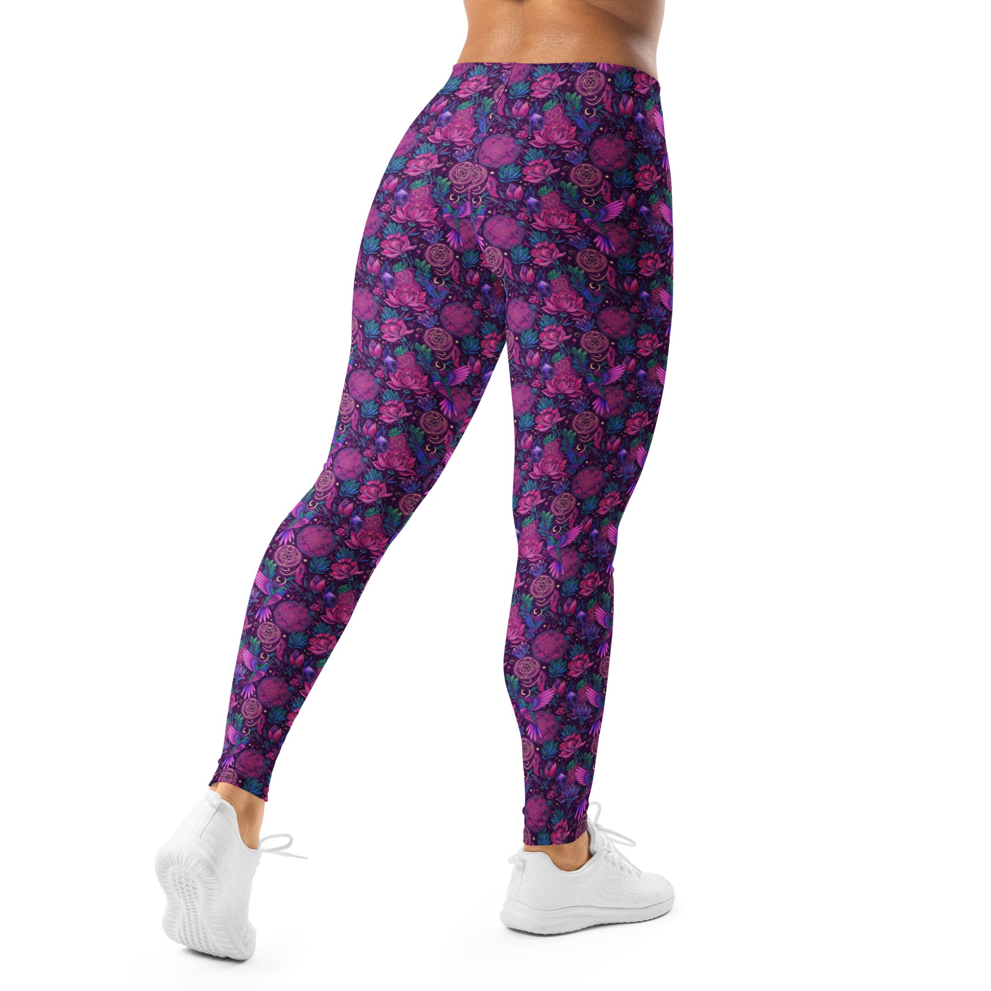 Hummingbird Divination Art Leggings | GearBunch