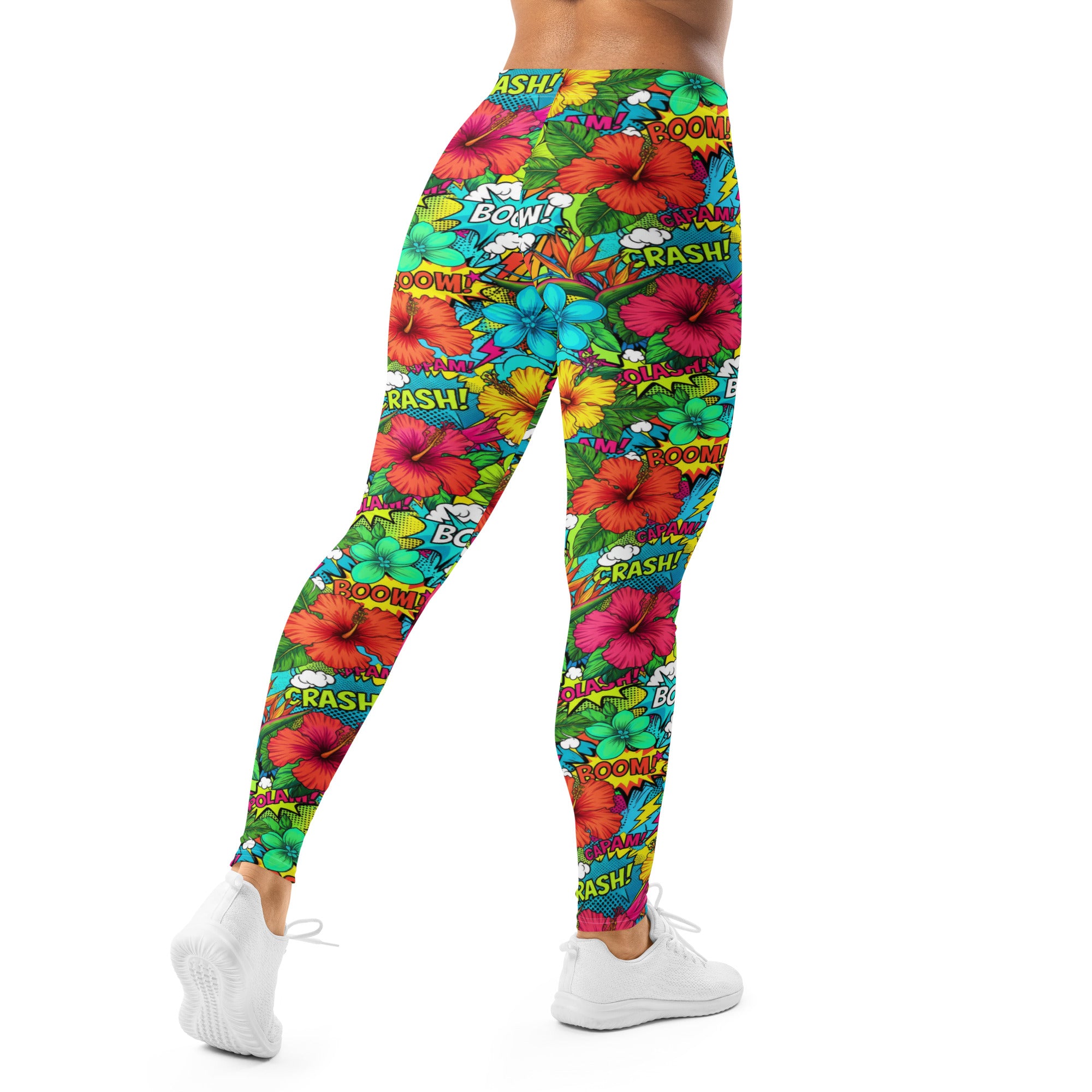 Comic Pop Tropical Leggings | GearBunch