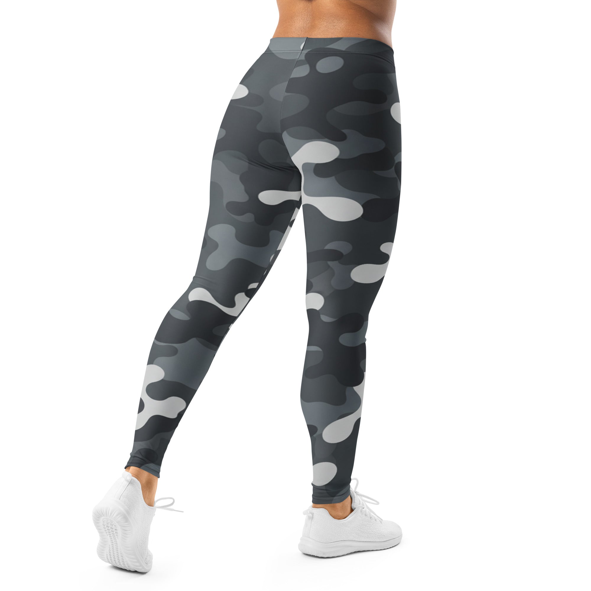 Charcoal Steel Camo Leggings | GearBunch