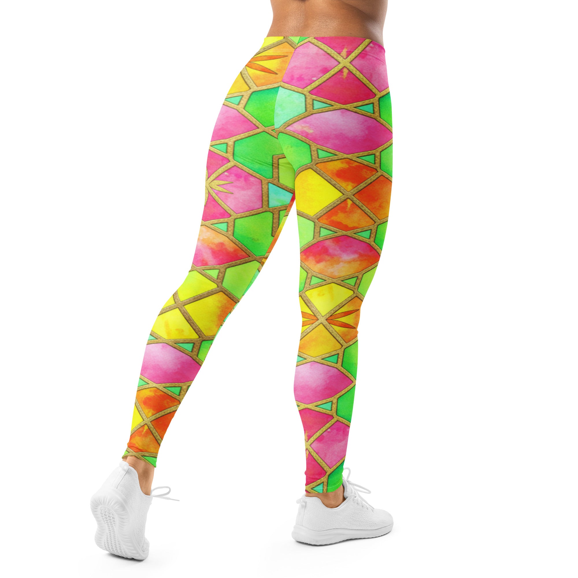 Arabic Tropical Punch Leggings | GearBunch