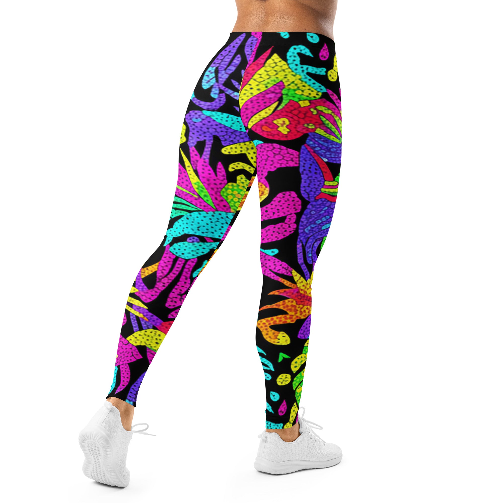 Rainbow Tropical Paillette Leggings | GearBunch