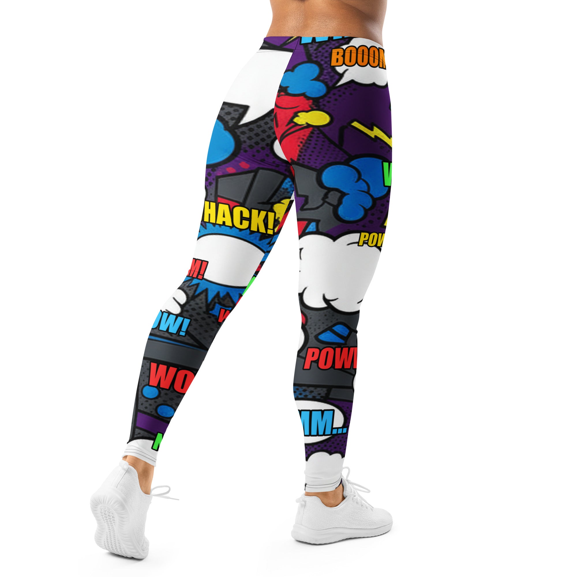 Comic Strip Dark Knight Leggings | GearBunch