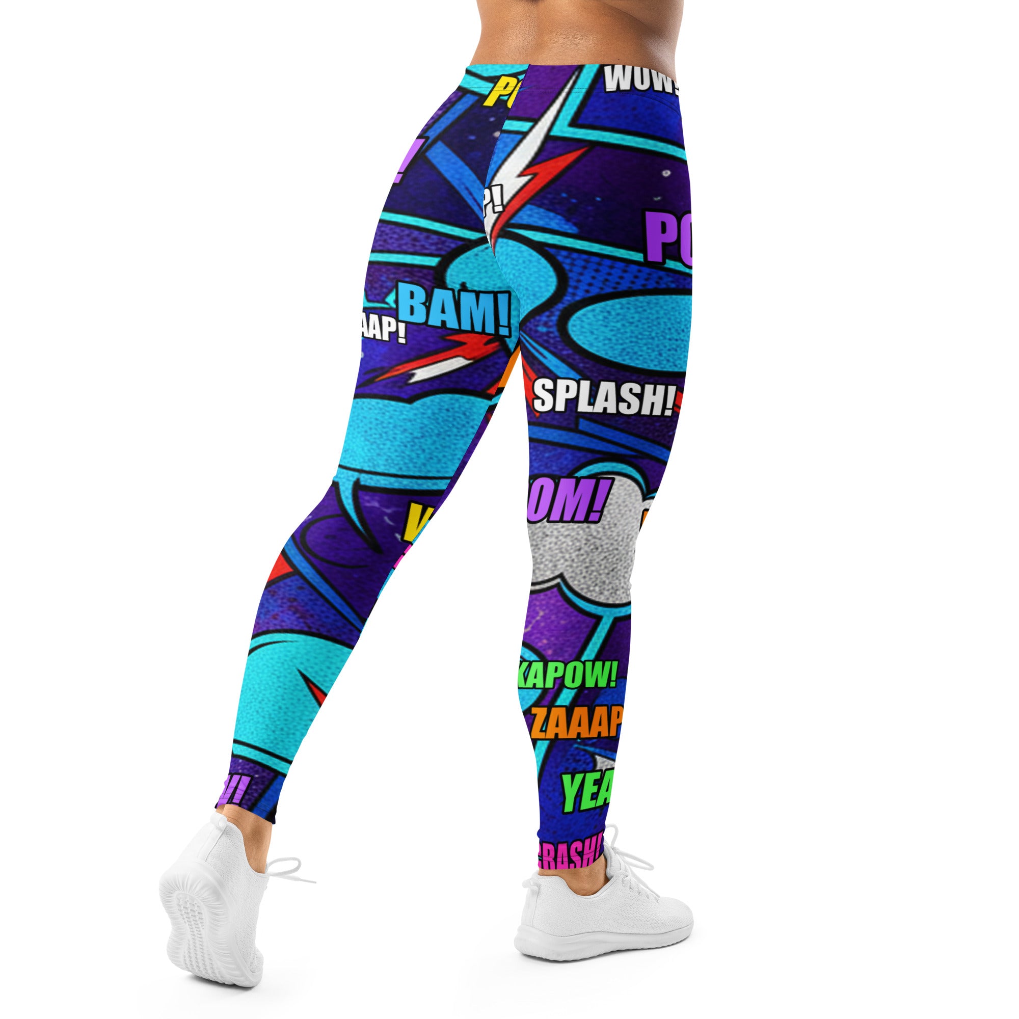 Comic Strip Space Battle Leggings | GearBunch