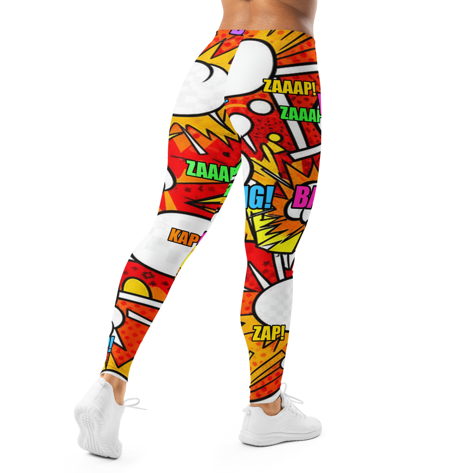 Comic Pop Fire Engine Leggings | GearBunch