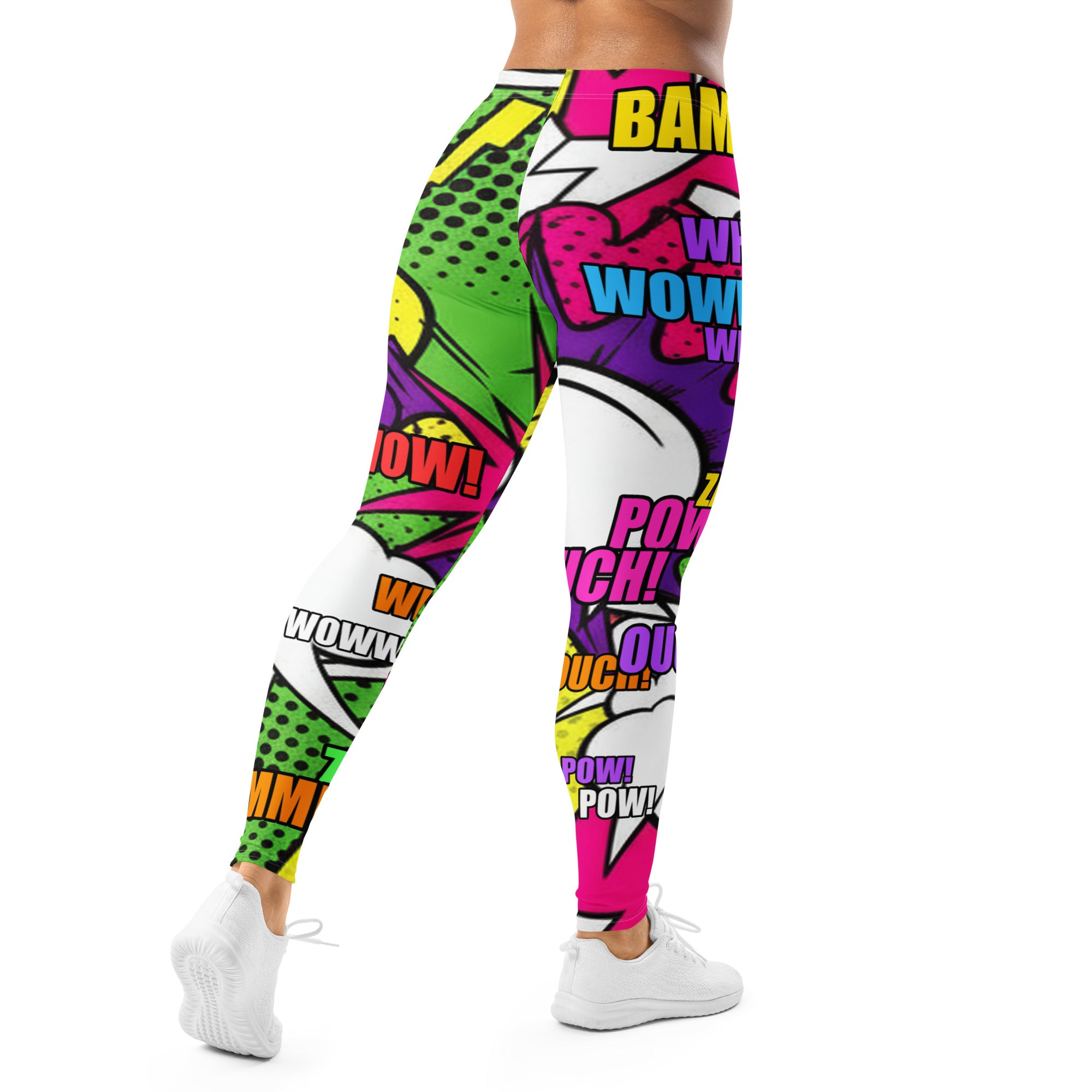 Comic Strip Neon Villain Leggings | GearBunch