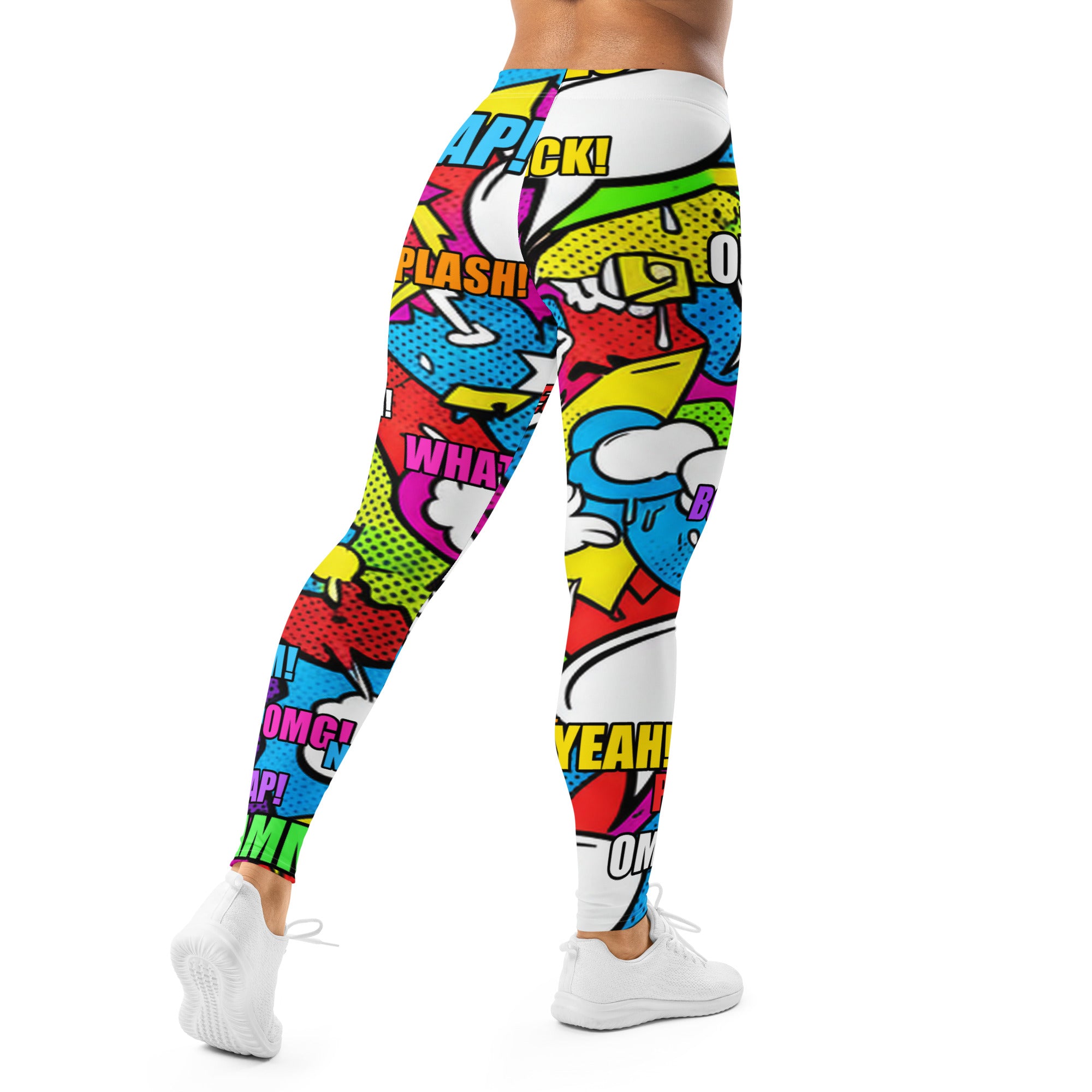 Comic Strip Graffiti Street Leggings | GearBunch