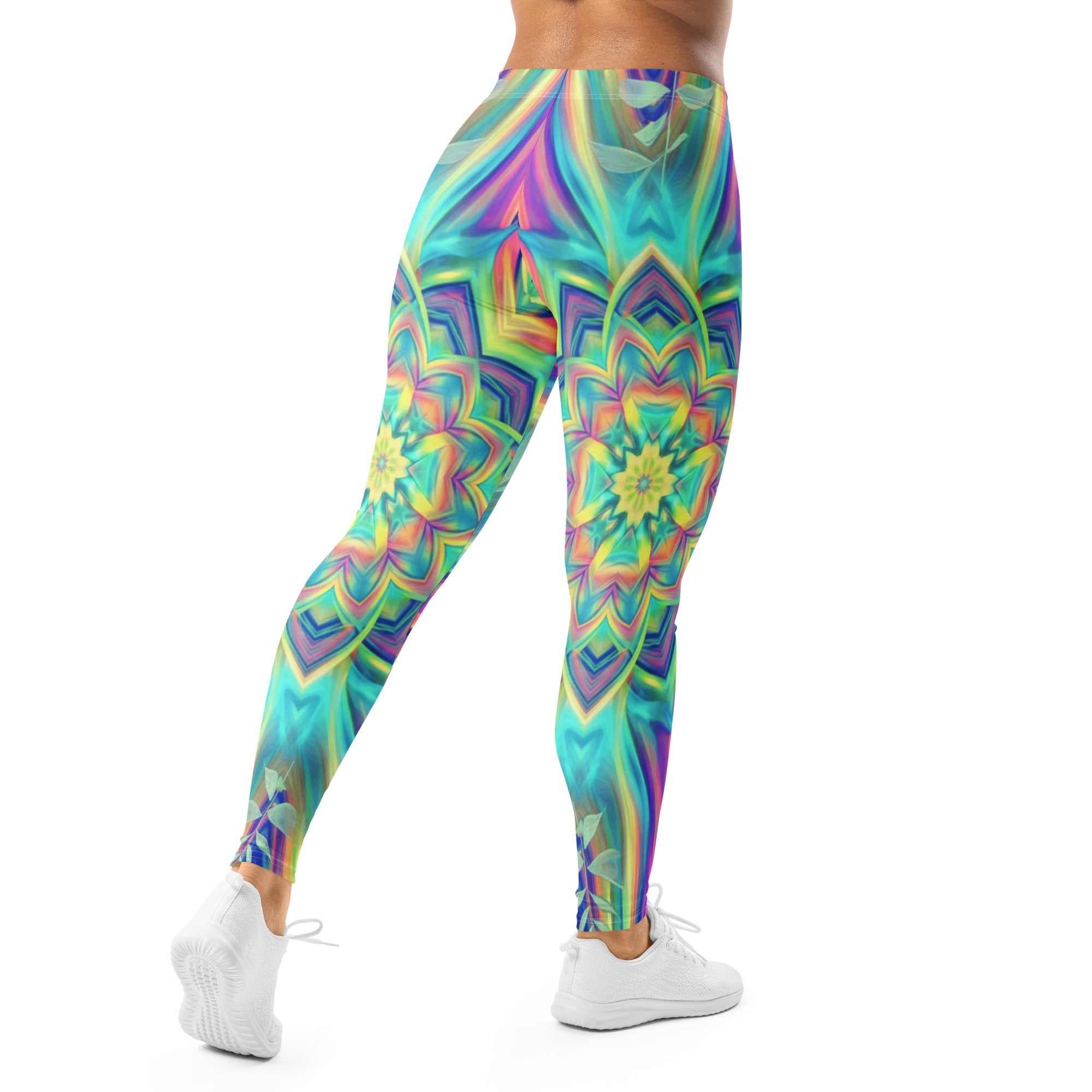 Psychedelic Tropical Laser Leggings | GearBunch